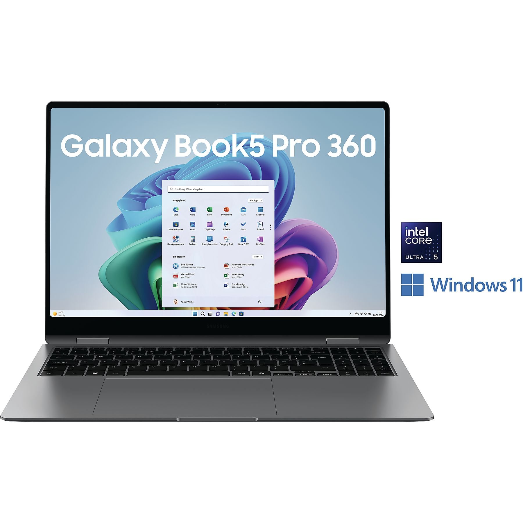 SAMSUNG Galaxy Book5 Pro 360, Copilot+ PC - 16 Zoll - Intel® Core™ Ultra 5 226V - 16 GB - 512 GB - Intel® Arc™ GPU - Windows 11 Home SAMSUNG