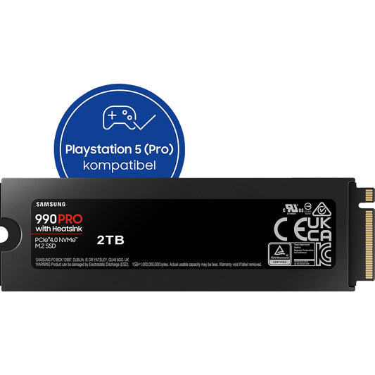 SAMSUNG 990 PRO Heatsink PS5 2 TB, Gaming Festplatte, Schwarz SAMSUNG