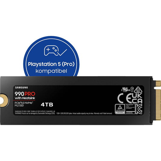SAMSUNG 990 PRO Heatsink PS5 4TB, Gaming Festplatte, Schwarz SAMSUNG