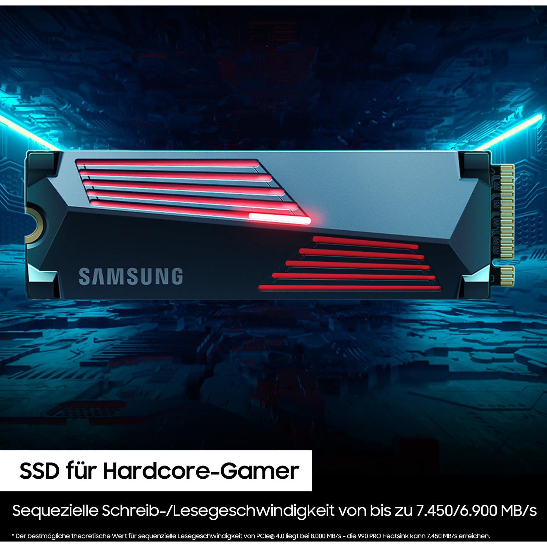 SAMSUNG 990 PRO Heatsink PS5 4TB, Gaming Festplatte, Schwarz SAMSUNG