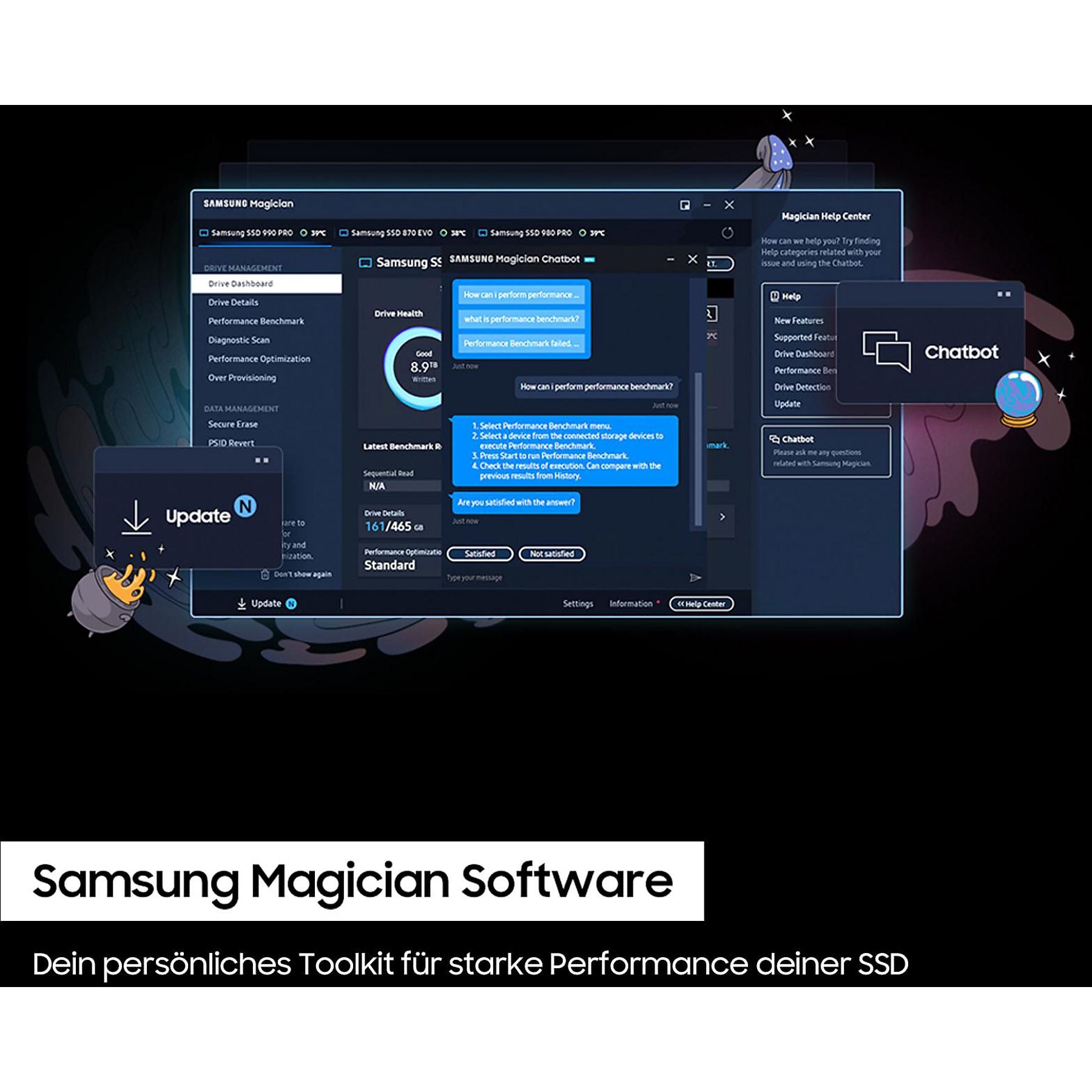 SAMSUNG 990 PRO Heatsink PS5 4TB, Gaming Festplatte, Schwarz SAMSUNG