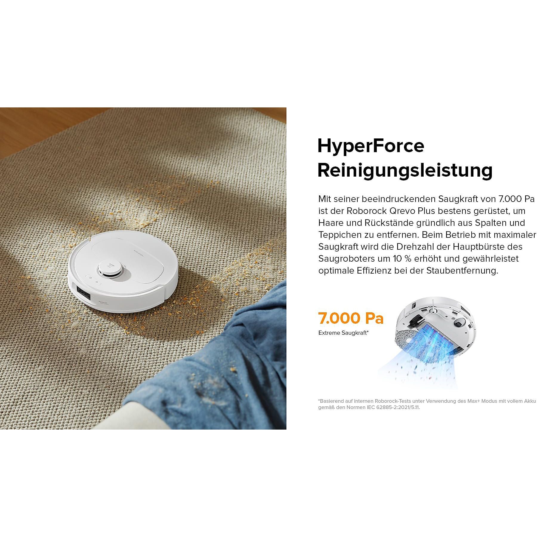 ROBOROCK Qrevo Plus mit automatischer Nachfüllstation Saugwischroboter ROBOROCK