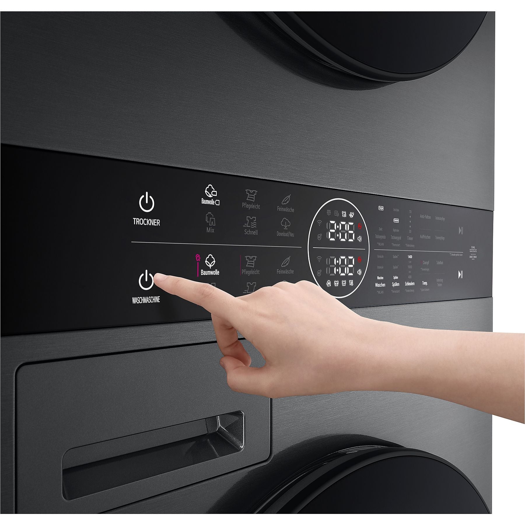 LG WT1210BBF Wasch/Trocken-Säule (12 kg / 10 kg, 1350 U/Min.) LG