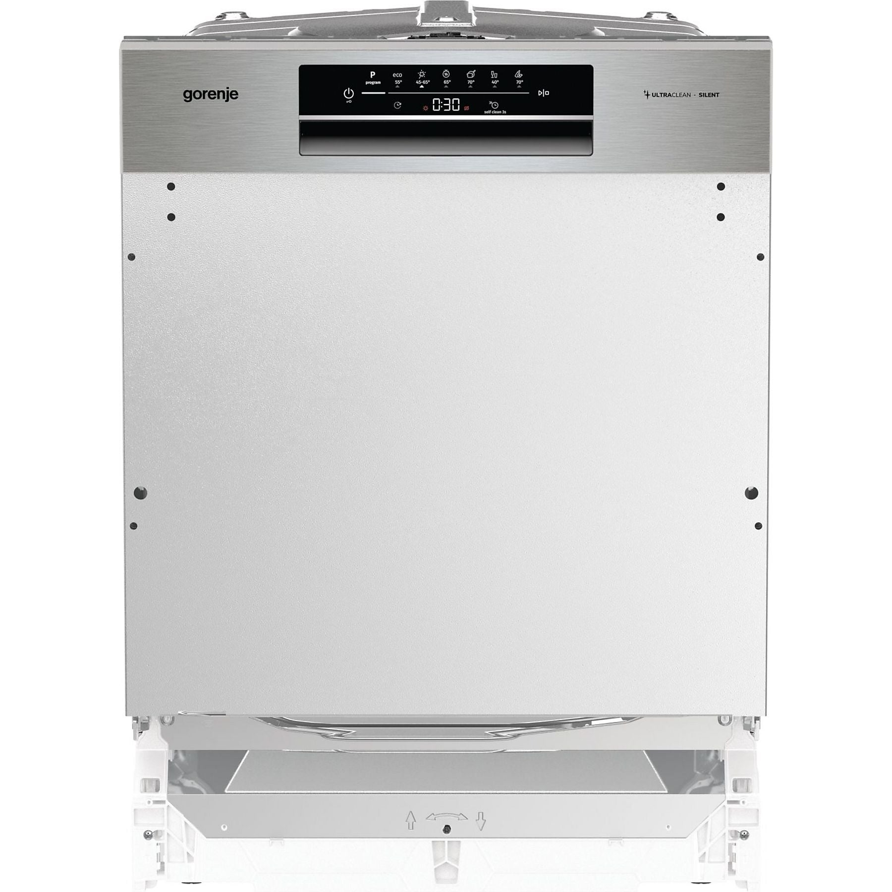 GORENJE GI643D90X Geschirrspüler (teilintegrierbar, 598 mm breit, 45 dB (A), D) GORENJE