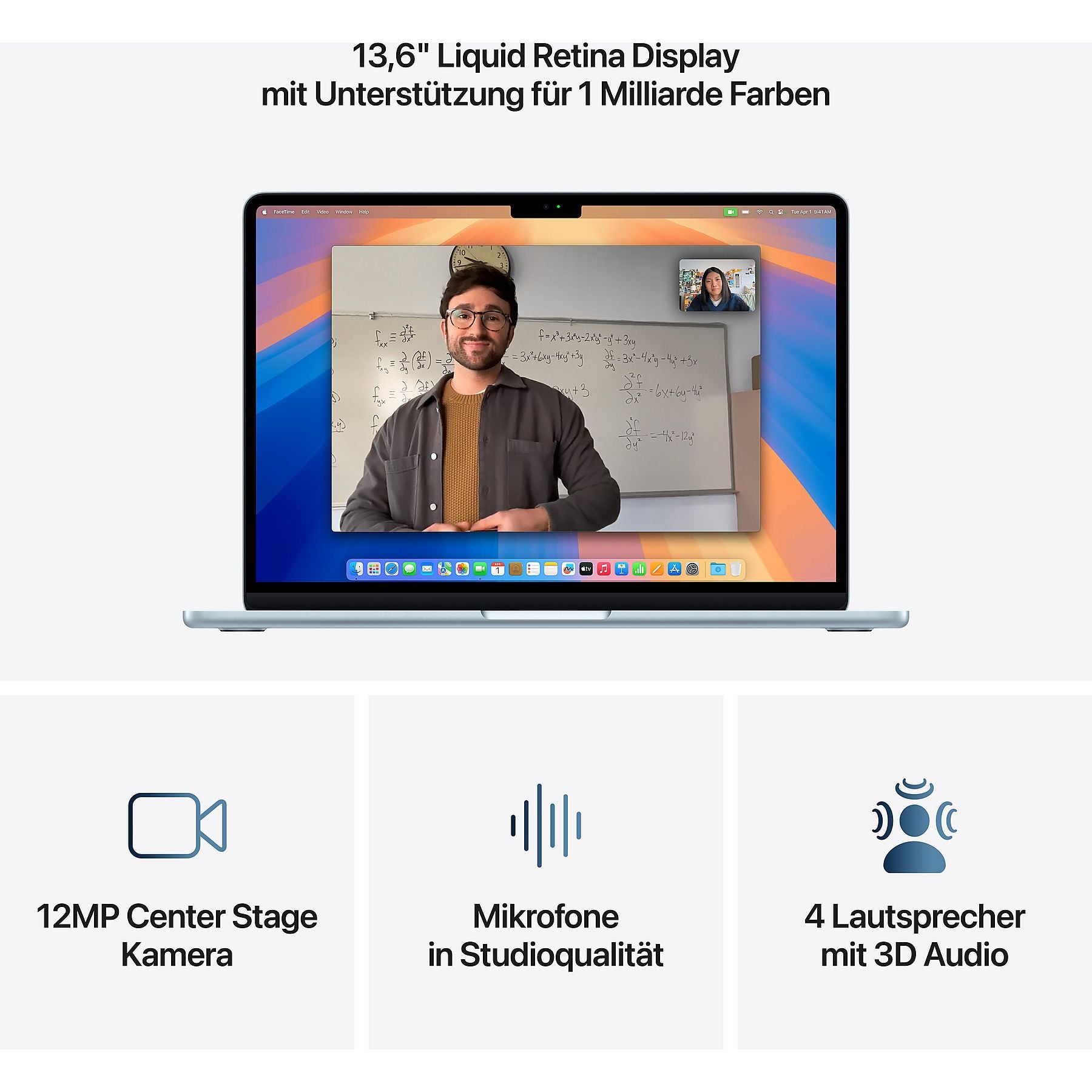 APPLE MacBook Air (2025), MC6T4D/A - 13,6 Zoll - Apple M4 M4 - 16 GB - 256 GB - Apple M4 - macOS APPLE