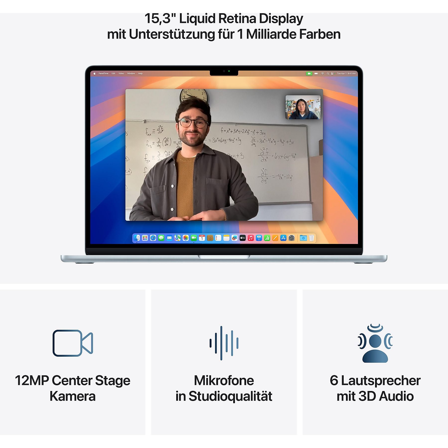 APPLE MacBook Air (2025), MC7A4D/A - 15,3 Zoll - Apple M4 - 16 GB - 256 GB - macOS APPLE