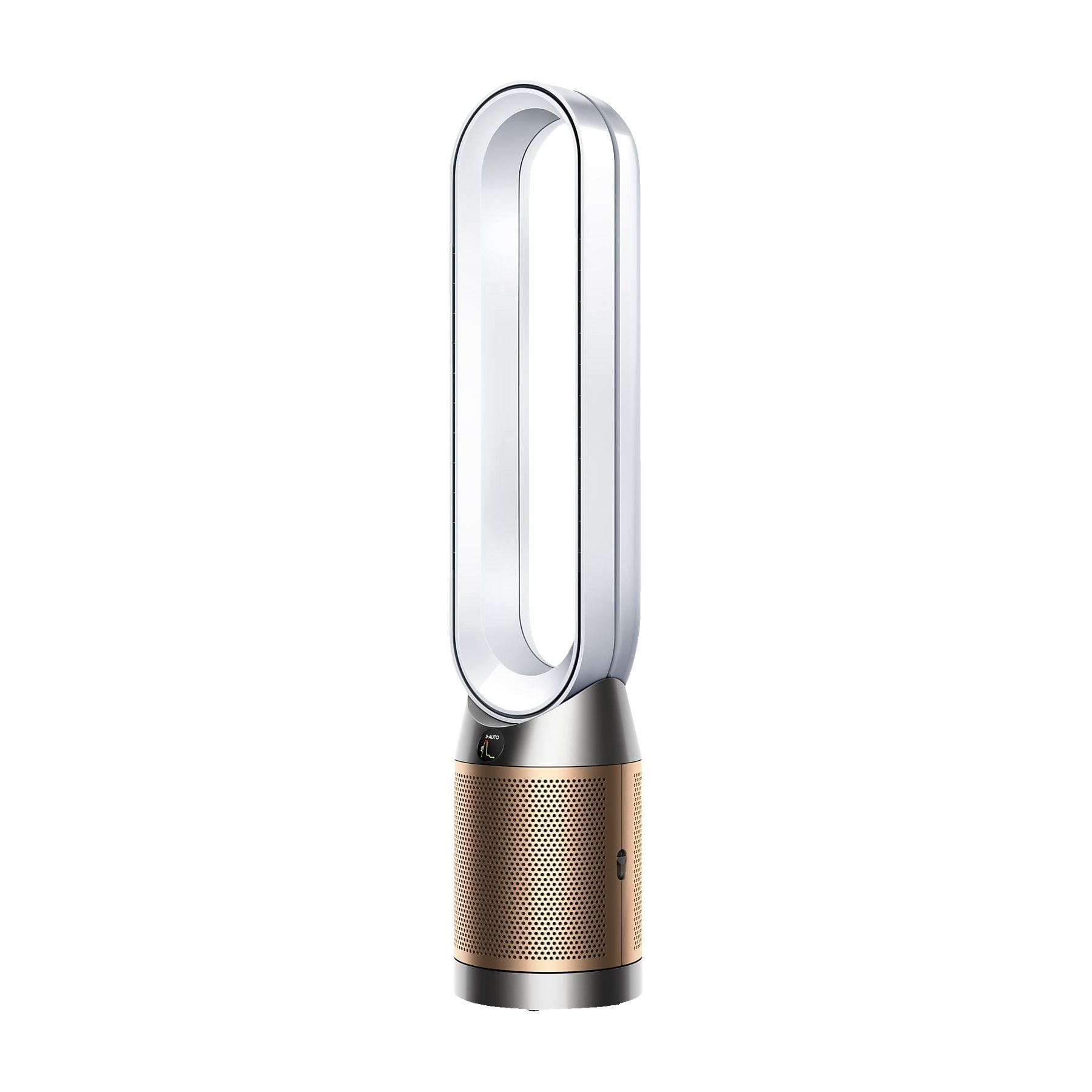 DYSON TP12 Purifier Cool PC2 De-Nox Luftreiniger Weiß/Gold (40 Watt, Raumgröße: 81 m³, HEPA-13-Filter mit Glasfasern und Kaliumcarbonat) DYSON