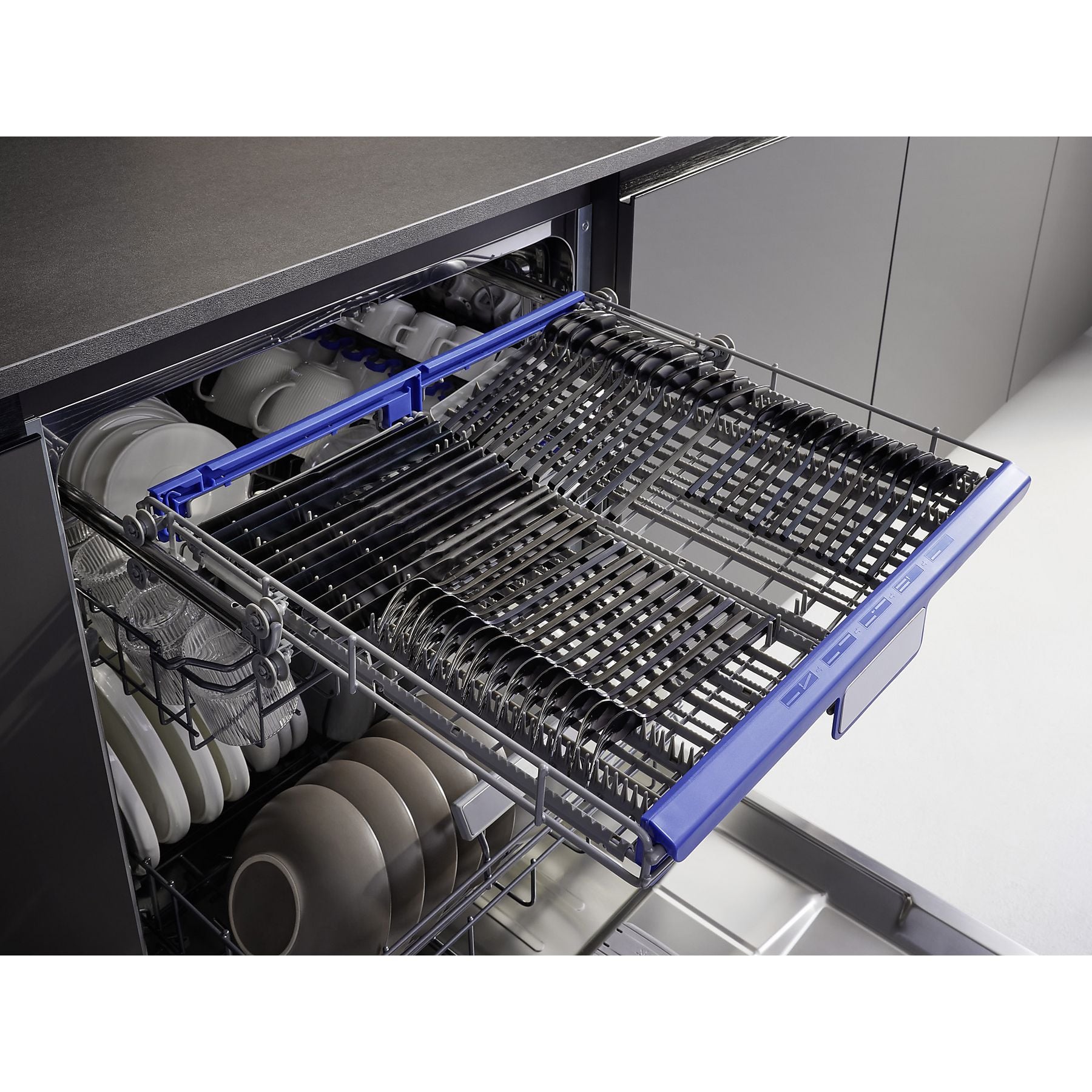 KOENIC KDW 6031 A BI Geschirrspüler (teilintegrierbar, 596 mm breit, 43 dB (A), A) KOENIC