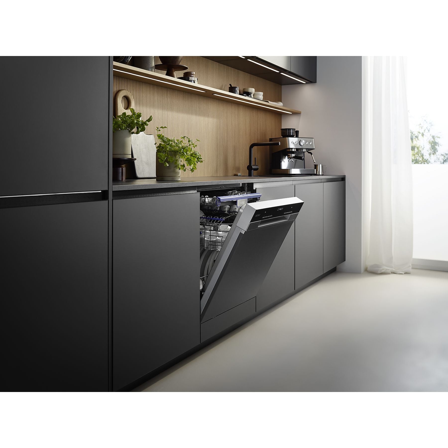 KOENIC KDW 6031 A BI Geschirrspüler (teilintegrierbar, 596 mm breit, 43 dB (A), A) KOENIC