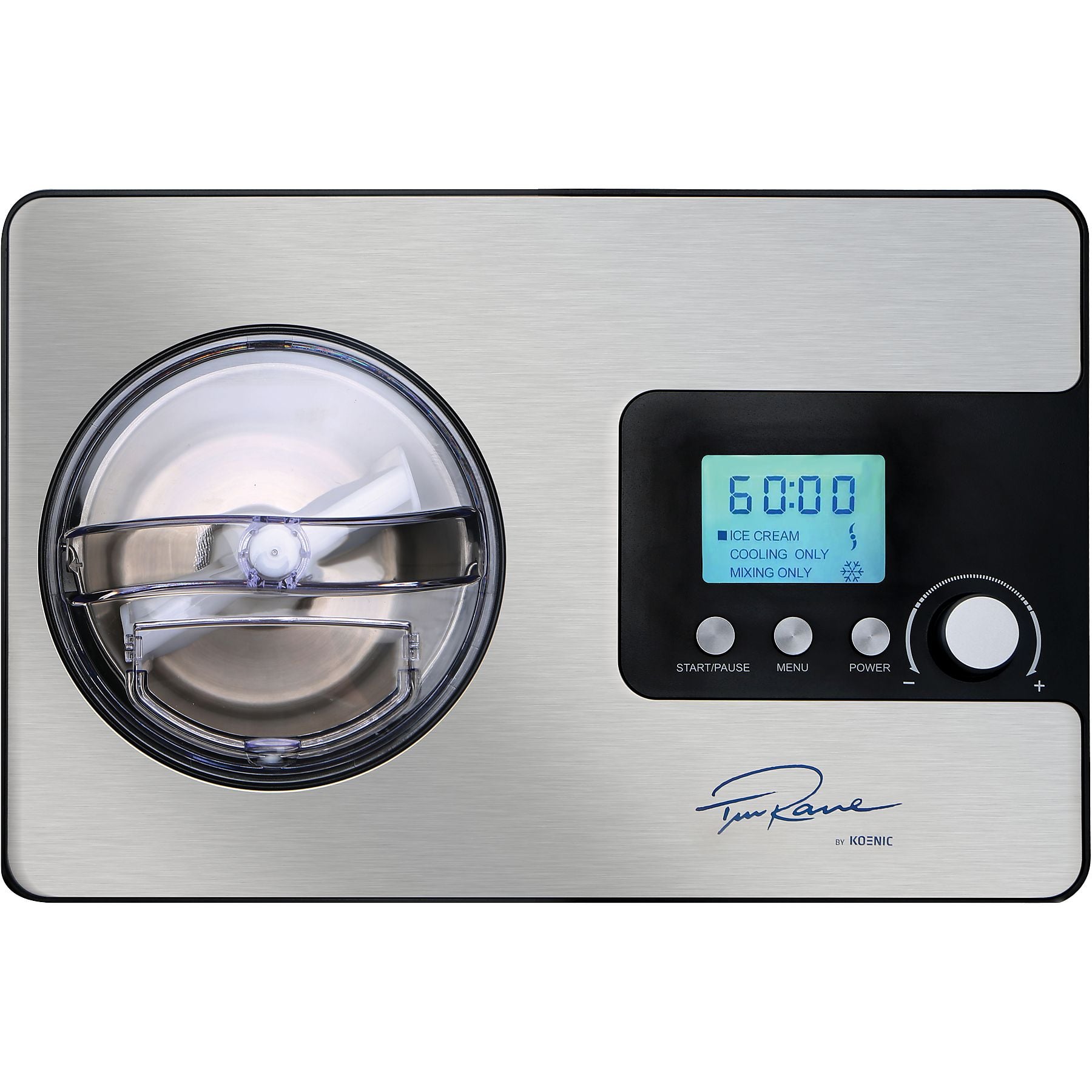 KOENIC KIM-TR 2025 M Speiseeismaschine (180 Watt, Edelstahl/Schwarz) KOENIC