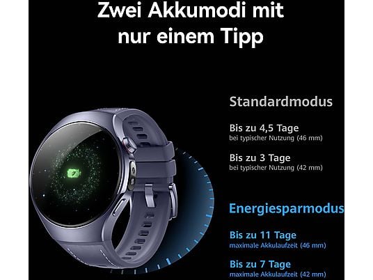 HUAWEI Watch 5 46 + Freebuds 6i Smartwatch Kompositarmband, 140-210 mm, Purple HUAWEI