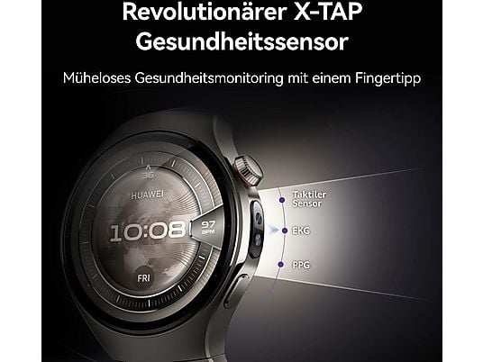 HUAWEI Watch 5 46 + Freebuds 6i Smartwatch Kompositarmband, 140-210 mm, Purple HUAWEI