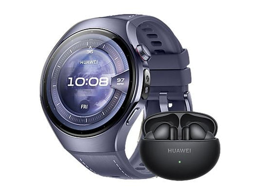 HUAWEI Watch 5 46 + Freebuds 6i Smartwatch Kompositarmband, 140-210 mm, Purple HUAWEI