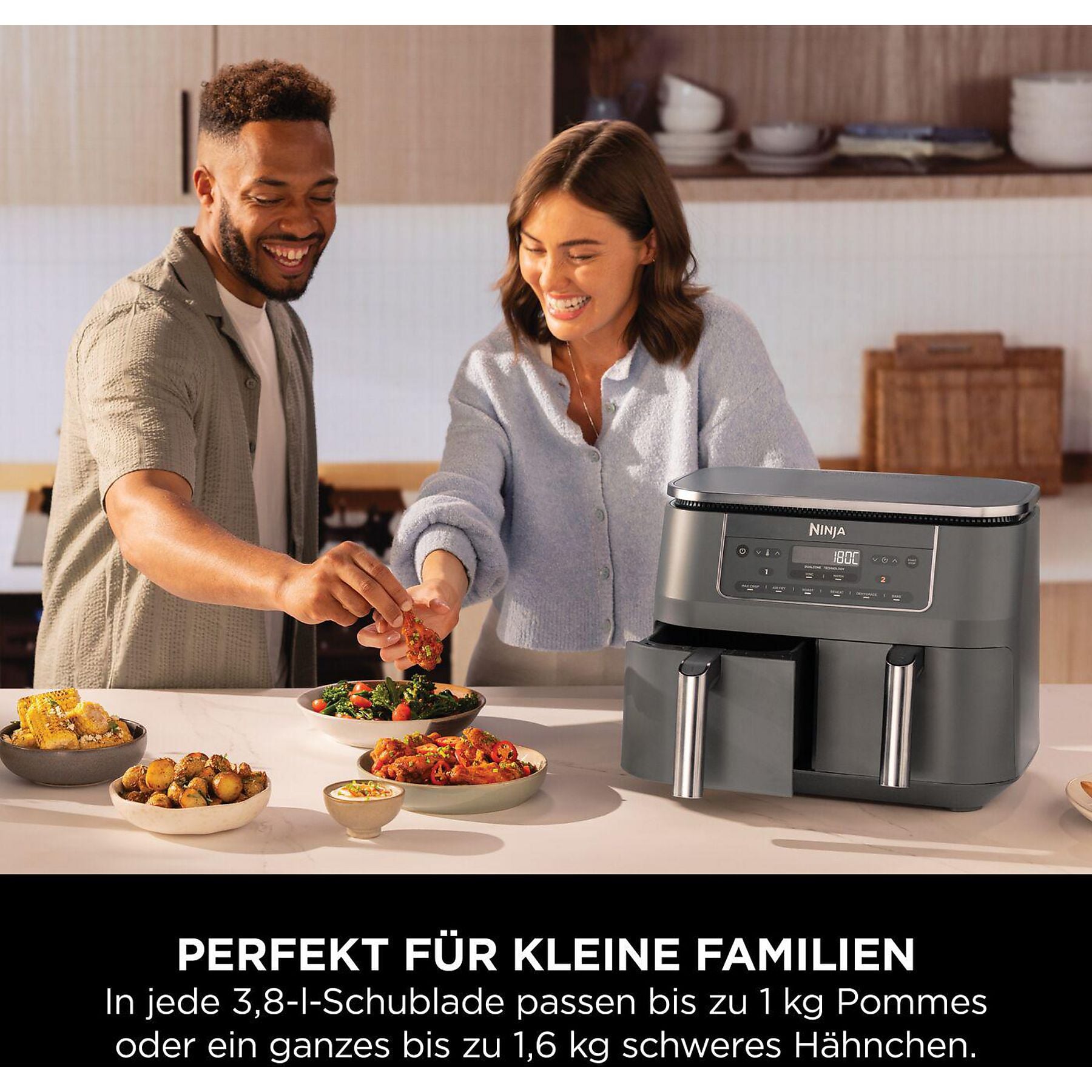 NINJA DZ300EU 7.6 l Heißluftfritteuse NINJA