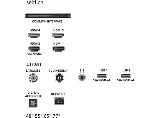 PHILIPS 55OLED760/12 OLED Ambilight TV (Flat, 55 Zoll / 139 cm, UHD 4K, SMART TV, Ambilight) PHILIPS