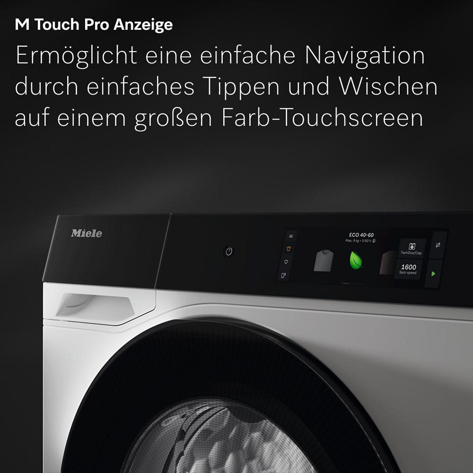MIELE WQ 1200 WPS Nova Edition W2/T2 Waschmaschine (9 kg, 1400 U/Min., A, Flusenfilter, Fremdkörperfilter) MIELE