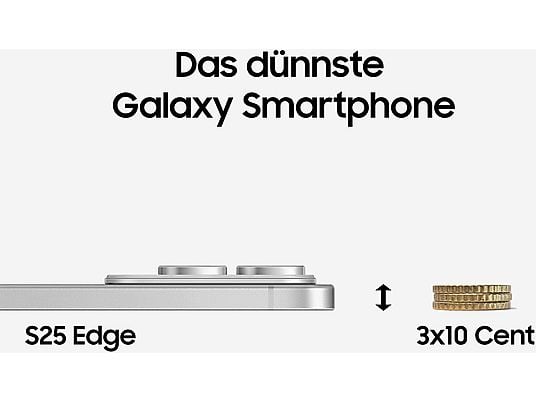 SAMSUNG Galaxy S25 Edge 256 GB Titanium Silver Dual SIM SAMSUNG