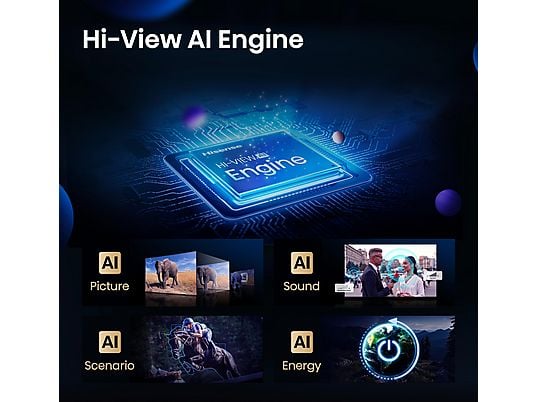 HISENSE ULED 55U7Q Mini LED TV (Flat, 55 Zoll / 139 cm, UHD 4K, SMART TV) HISENSE