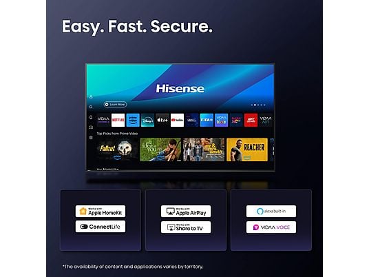 HISENSE ULED 55U7Q Mini LED TV (Flat, 55 Zoll / 139 cm, UHD 4K, SMART TV) HISENSE
