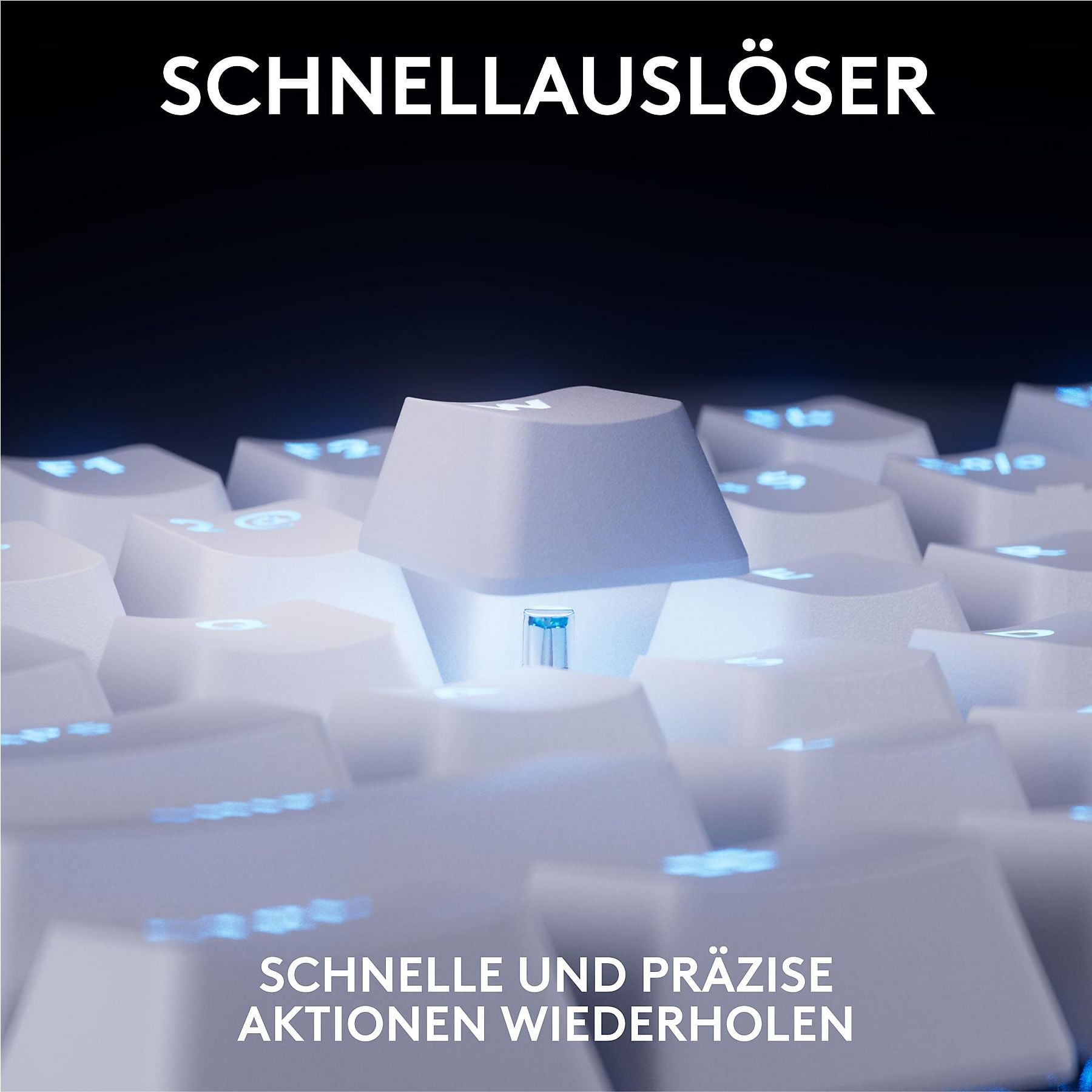 LOGITECH PRO X TKL RAPID mit magnetischen Analogschaltern, Gaming-Tastatur, kabelgebunden, White LOGITECH