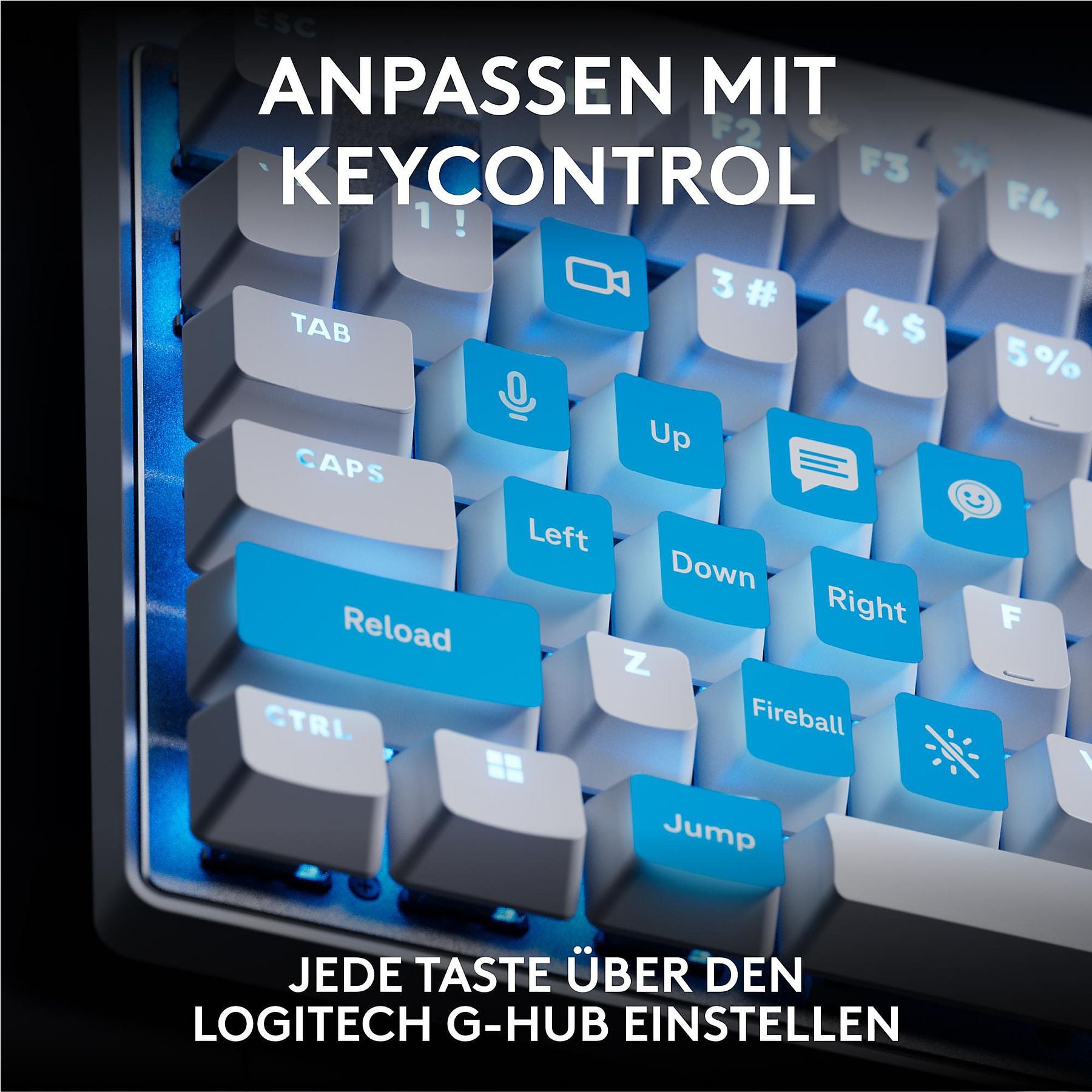 LOGITECH PRO X TKL RAPID mit magnetischen Analogschaltern, Gaming-Tastatur, kabelgebunden, White LOGITECH