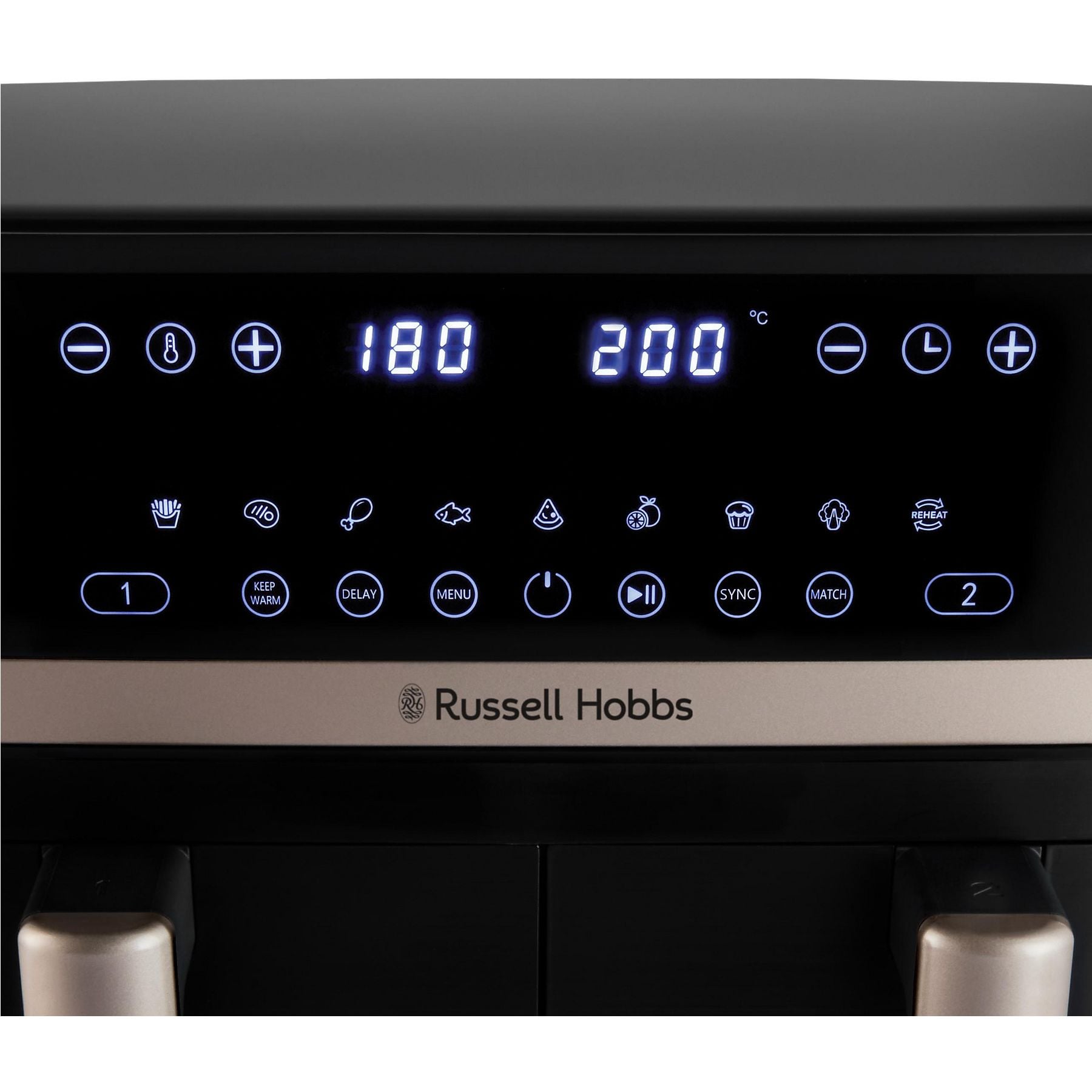 RUSSELL HOBBS 27680-56 SatisFry Dual basket, 9 l, Heißluftfritteuse RUSSELL HOBBS