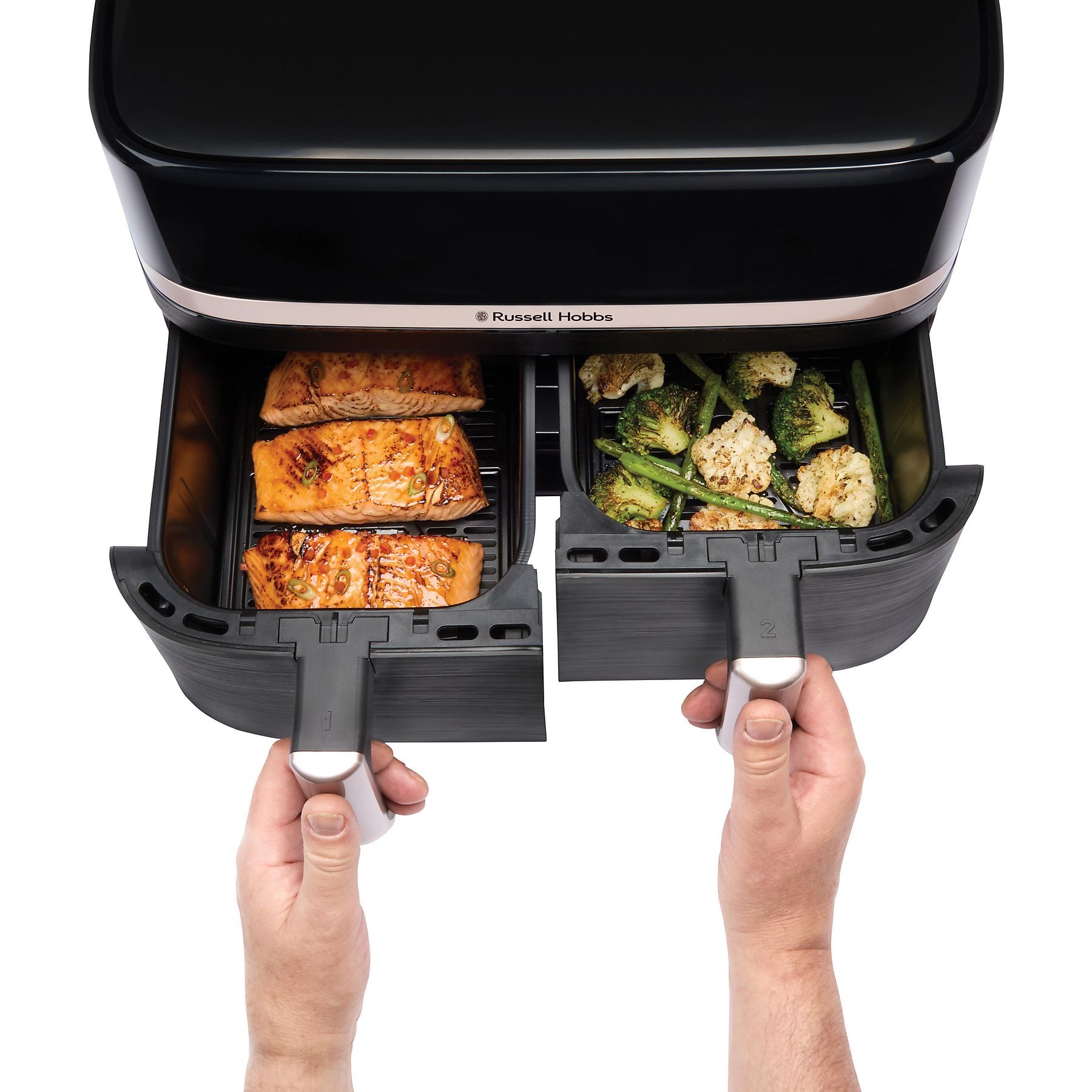 RUSSELL HOBBS 27680-56 SatisFry Dual basket, 9 l, Heißluftfritteuse RUSSELL HOBBS