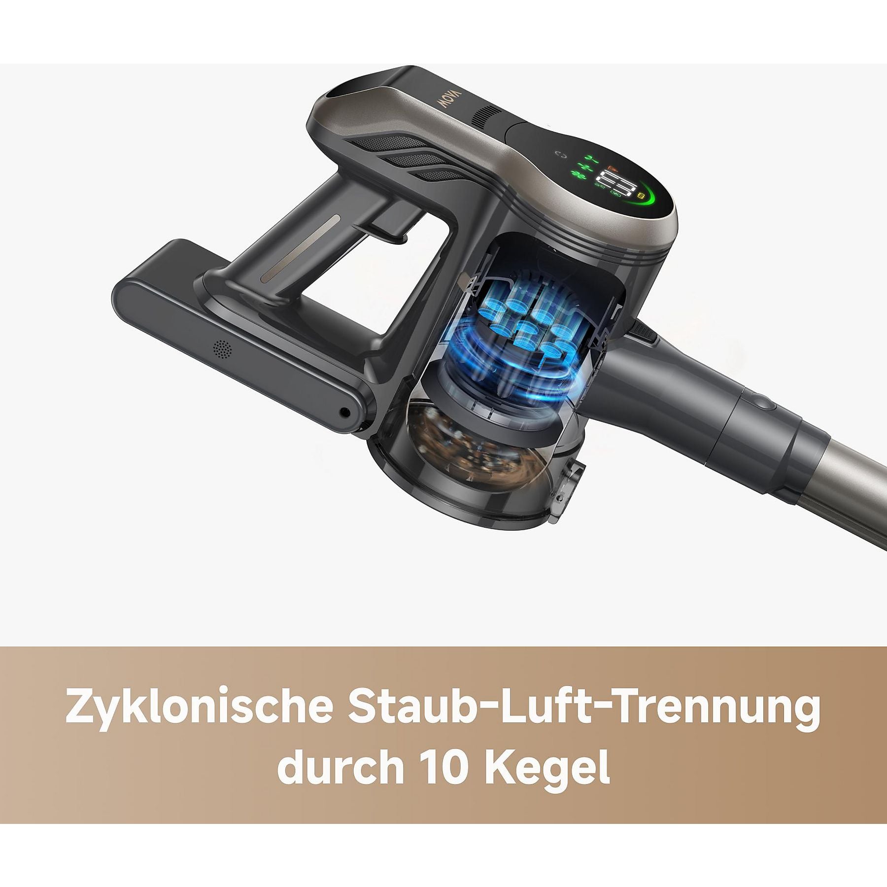MOVA S2 Stielsauger, Akkubetrieb, 460 Watt MOVA