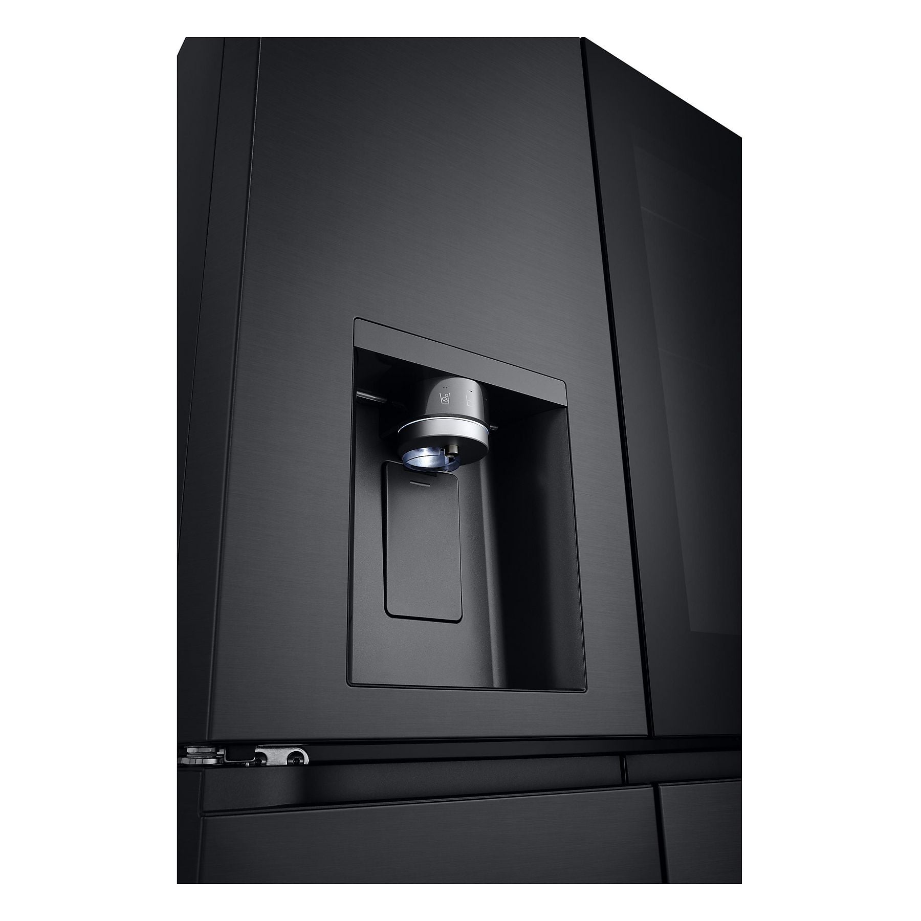 LG GMG960MMSD mit Craft Ice, InstaView® Multi-Door mit Craft Ice French Door (638 l, E, 1792 mm hoch, Essence Black Steel) LG