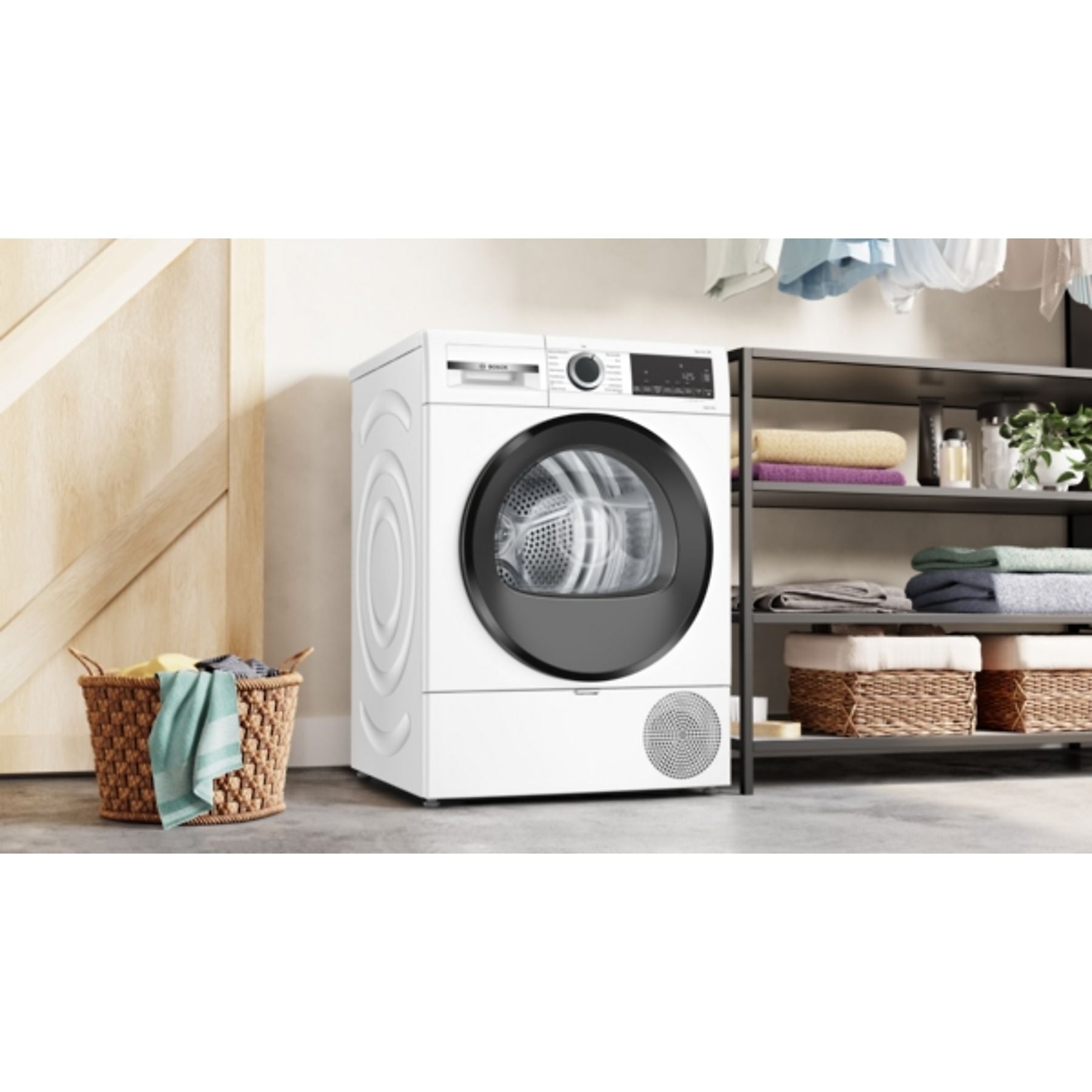 BOSCH WQG241031 Wärmepumpetrockner Serie 6 (9,0 kg, Weiß) BOSCH