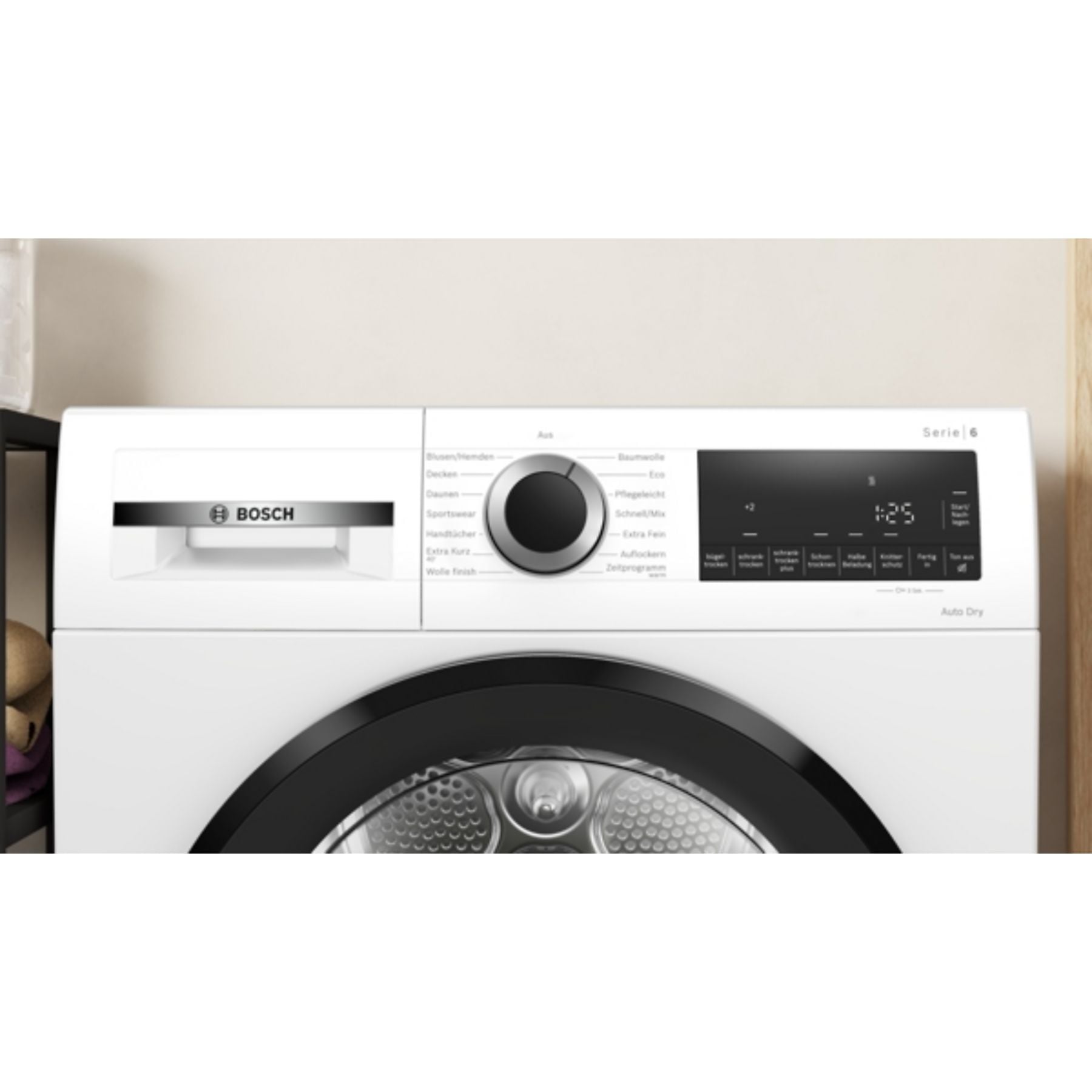 BOSCH WQG241031 Wärmepumpetrockner Serie 6 (9,0 kg, Weiß) BOSCH