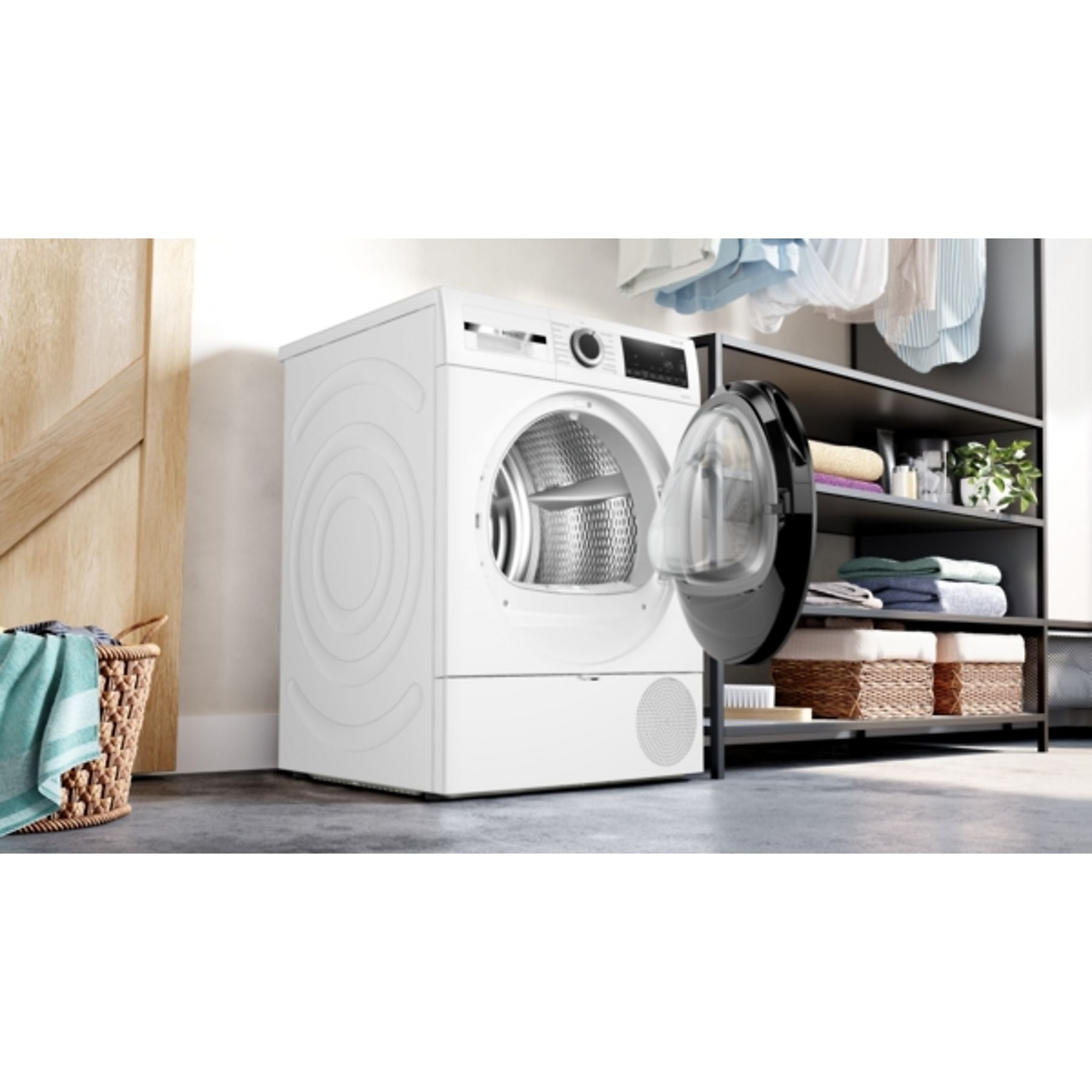 BOSCH WQG241031 Wärmepumpetrockner Serie 6 (9,0 kg, Weiß) BOSCH