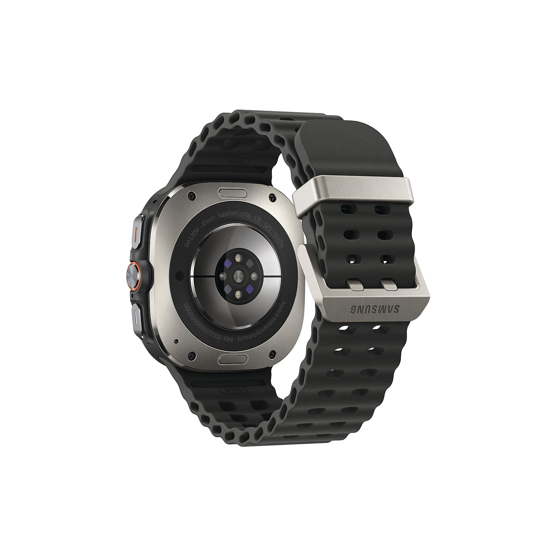 SAMSUNG Galaxy Watch Ultra 47 mm Smartwatch Nitrilkautschuk, 90-140 mm, Titanium Silver SAMSUNG