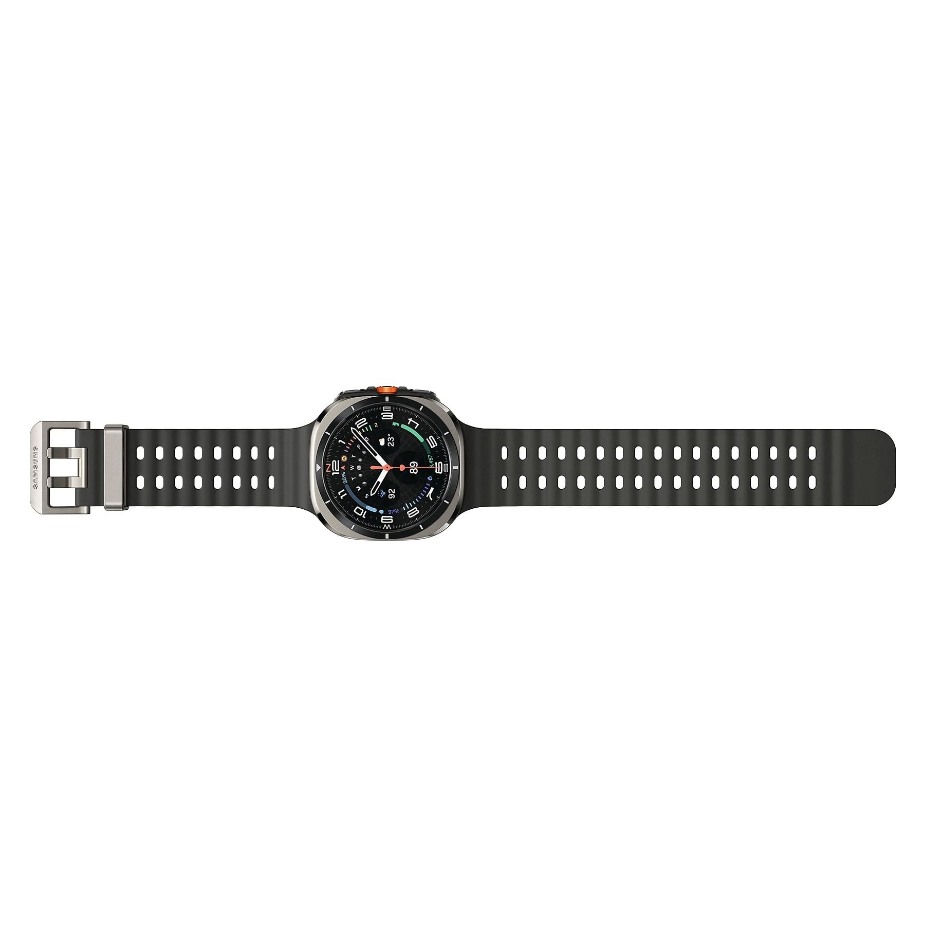 SAMSUNG Galaxy Watch Ultra 47 mm Smartwatch Nitrilkautschuk, 90-140 mm, Titanium Silver SAMSUNG