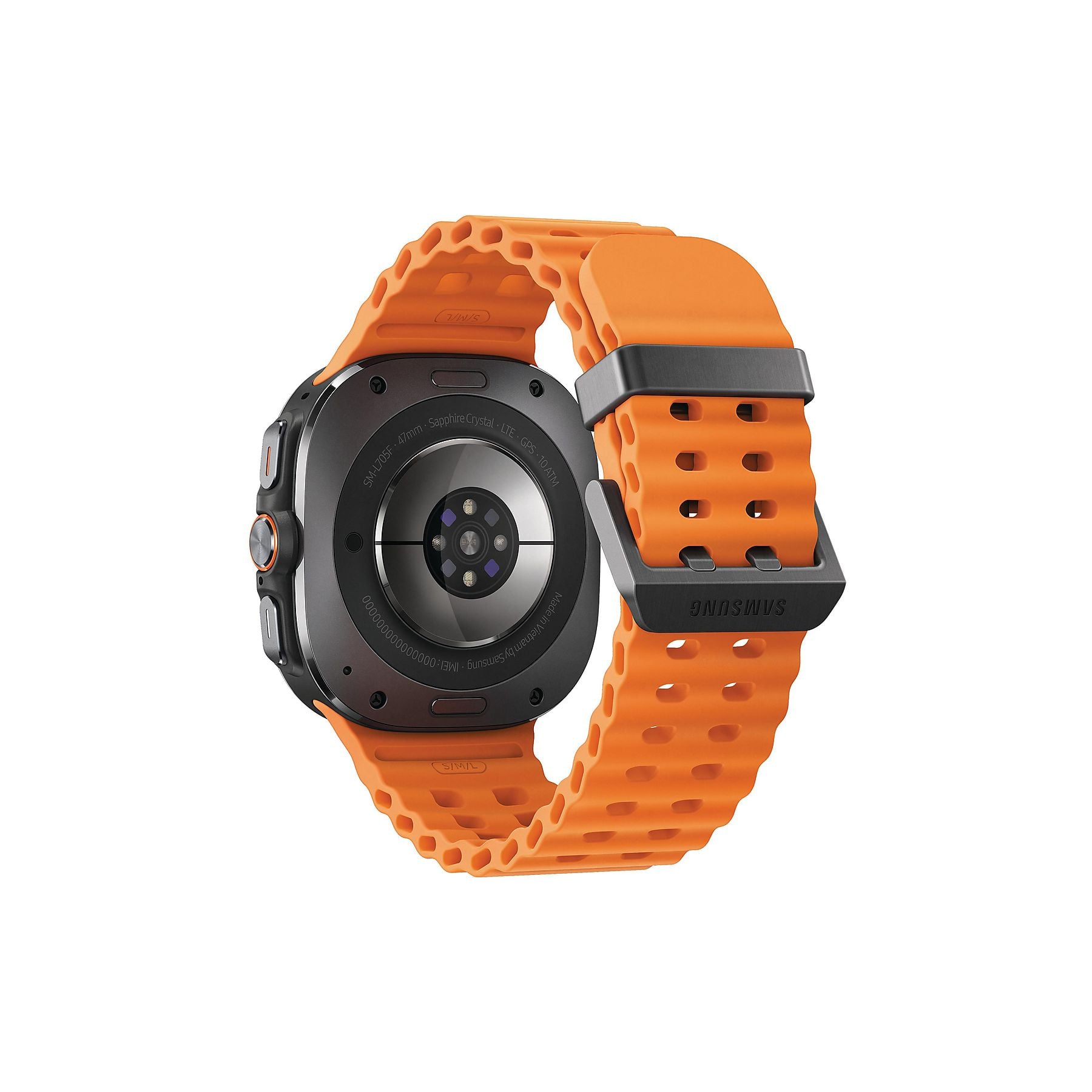 SAMSUNG Galaxy Watch Ultra 47 mm Smartwatch Nitrilkautschuk, 90-140 mm, Titanium Gray SAMSUNG