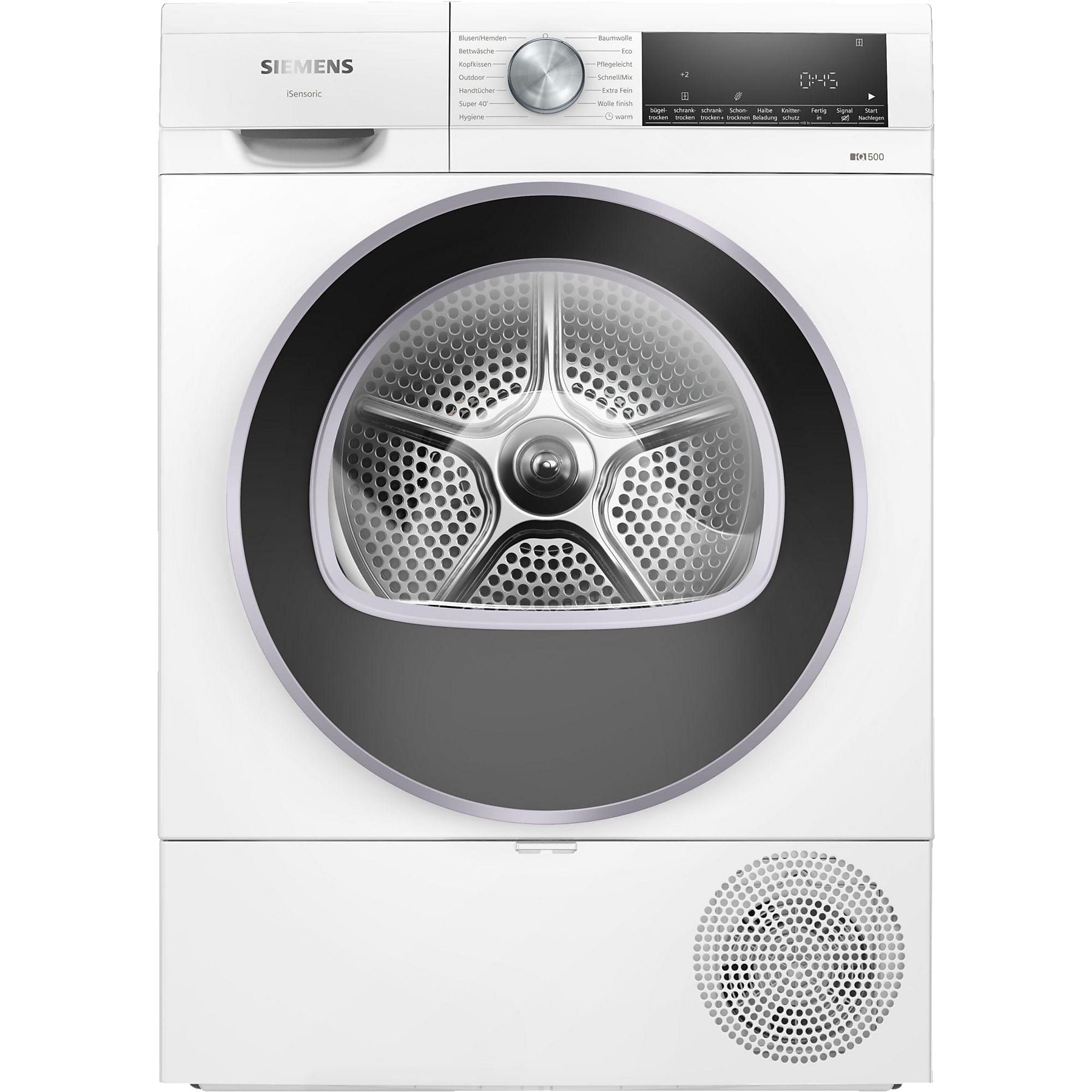 SIEMENS WQ43G2D0EM Wärmepumpentrockner iQ500 (9,0 kg, Weiß) SIEMENS
