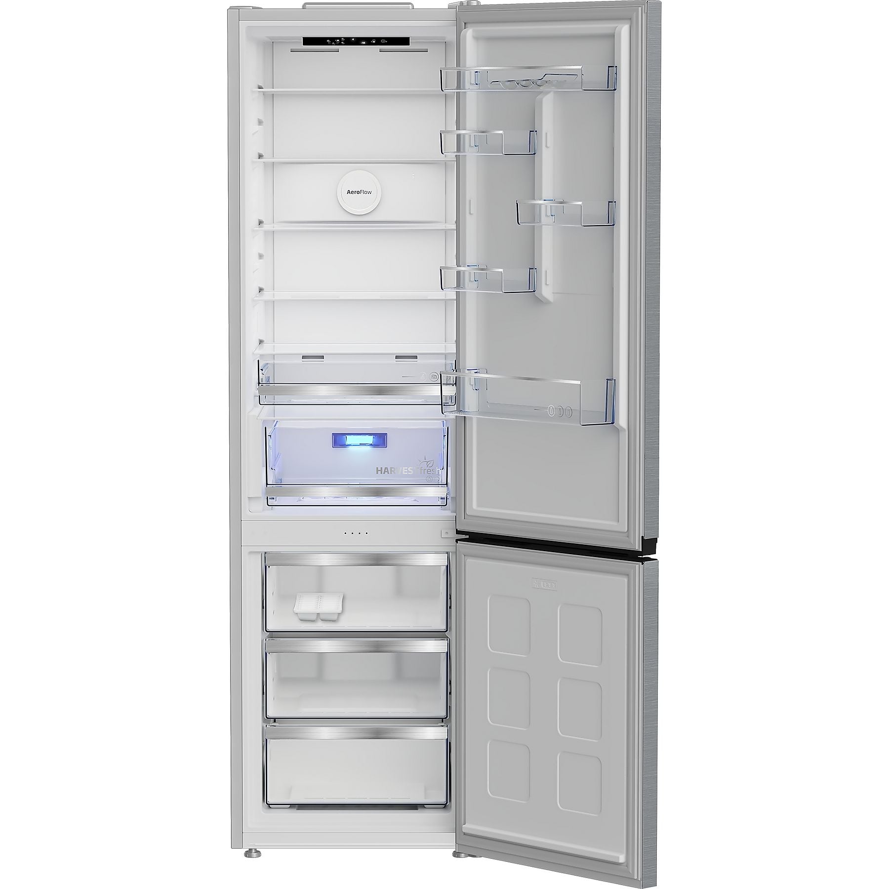 BEKO B5RCNA416HXB Kühlgefrierkombination (C, 415 l, 2035 mm hoch, Edelstahl-Look) BEKO
