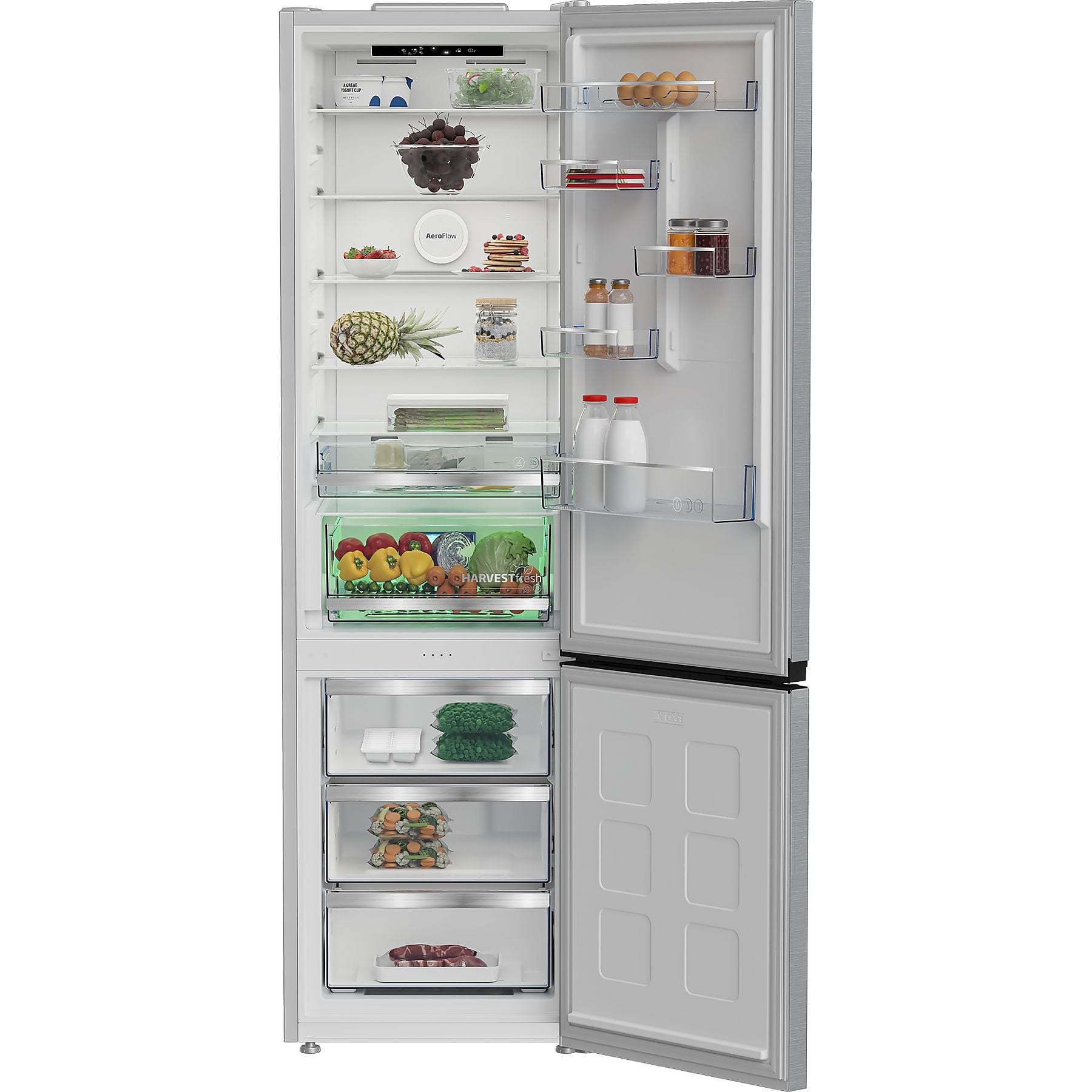 BEKO B5RCNA416HXB Kühlgefrierkombination (C, 415 l, 2035 mm hoch, Edelstahl-Look) BEKO