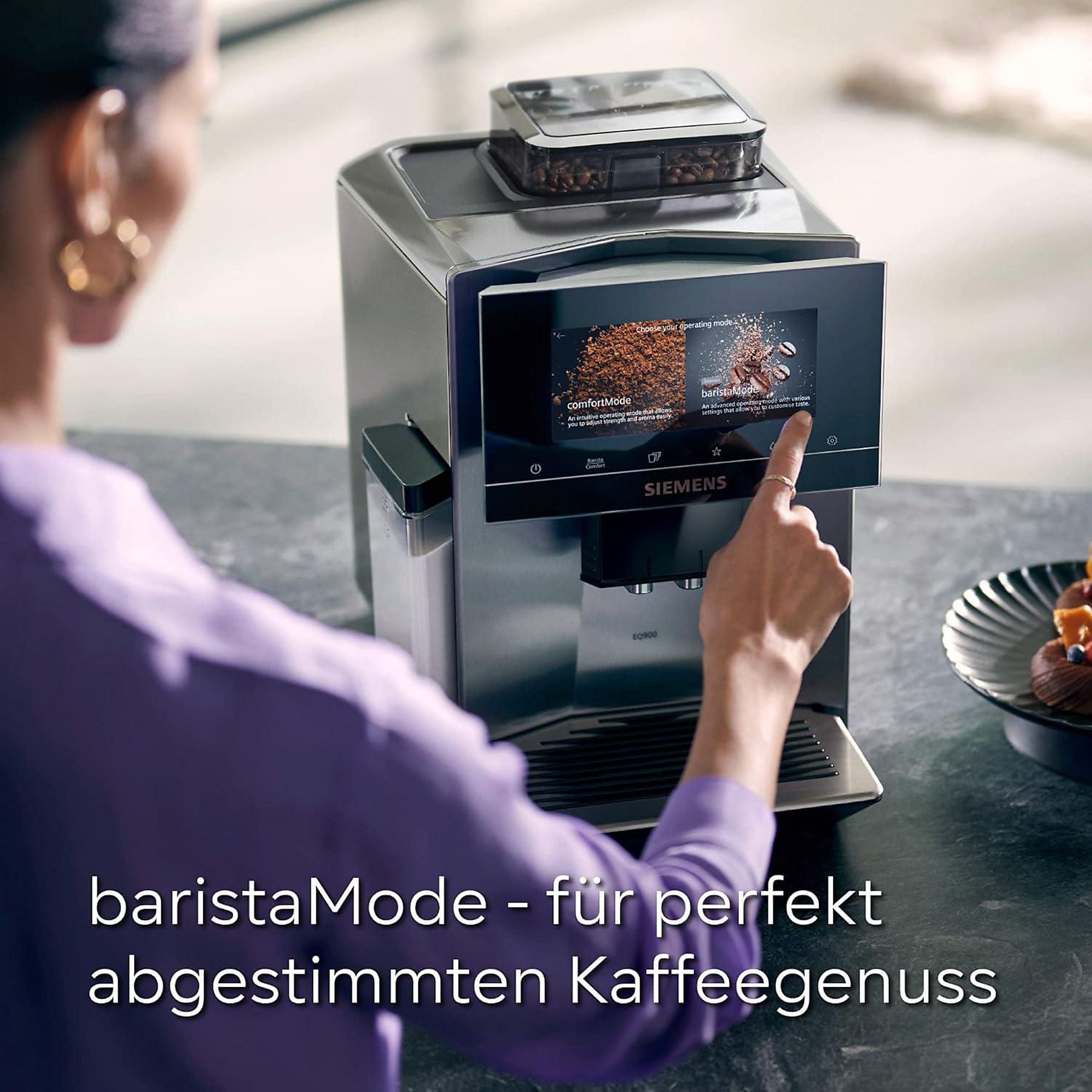SIEMENS TQ907D03 EQ900 Kaffeevollautomat Edelstahl SIEMENS