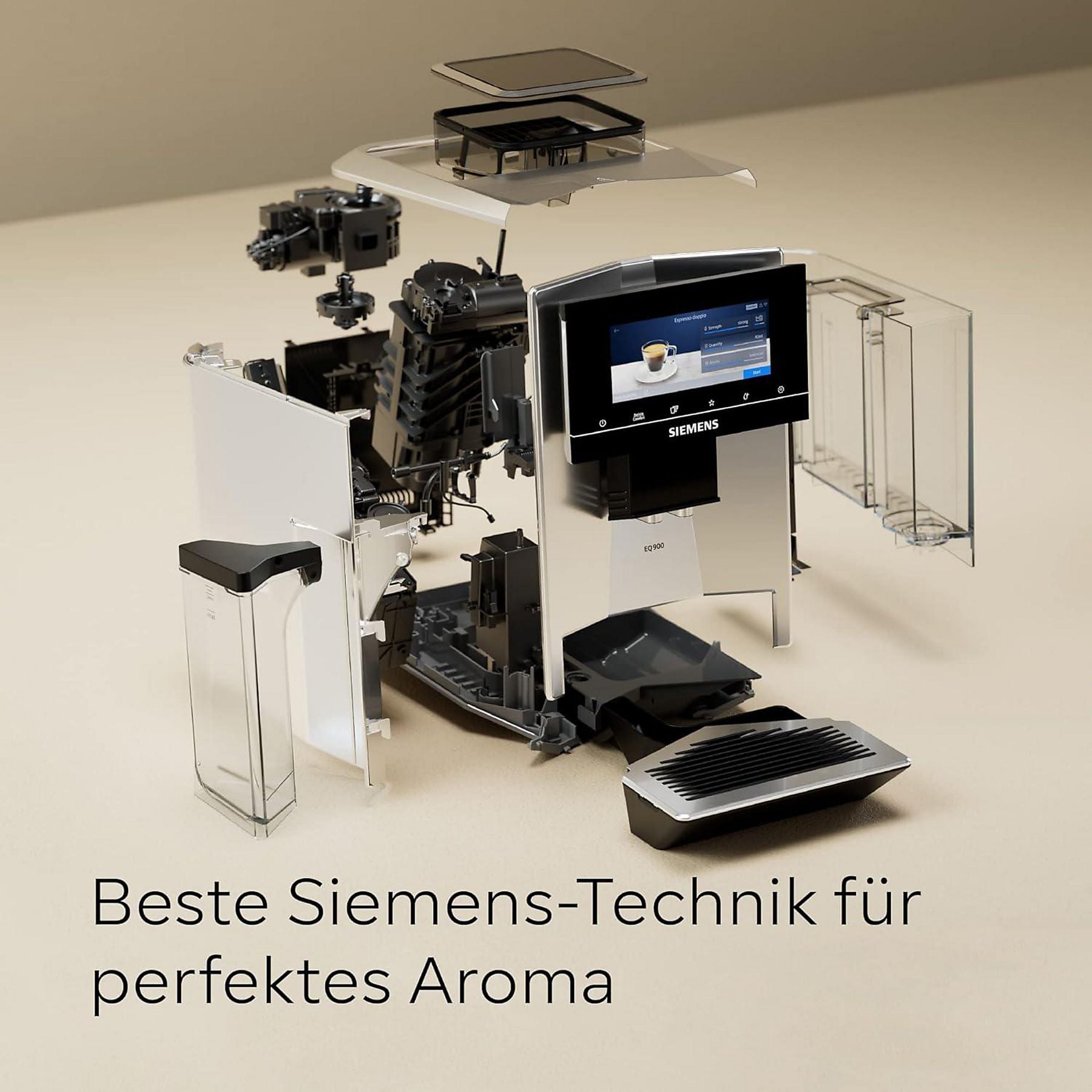 SIEMENS TQ907D03 EQ900 Kaffeevollautomat Edelstahl SIEMENS