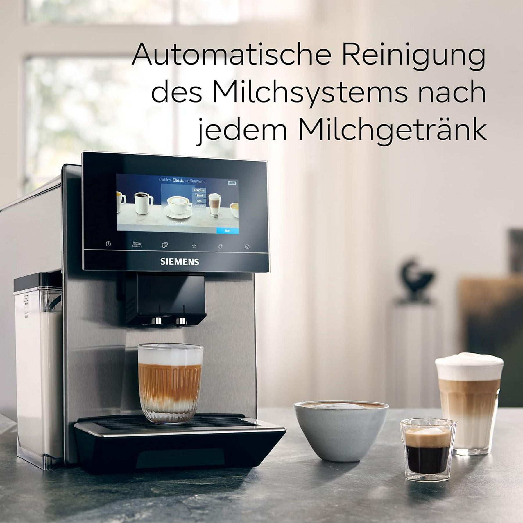 SIEMENS TQ907D03 EQ900 Kaffeevollautomat Edelstahl SIEMENS