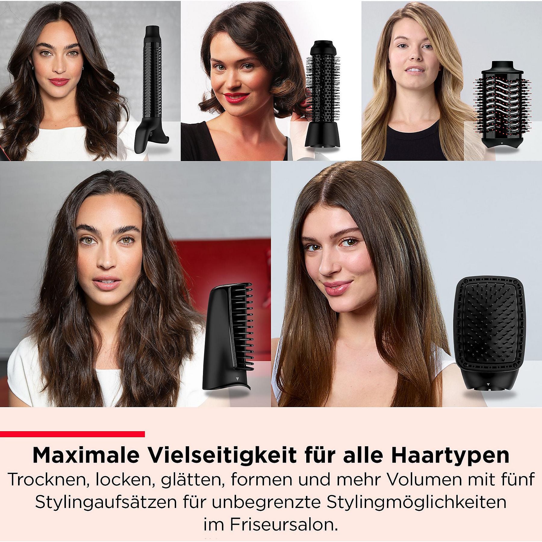 REVLON ONE-STEP BLOW-DRY MULTI AIR STYLER 5-IN-1 mit Revlon Original-Kopf - RVDR5371 Multi Air Styler REVLON