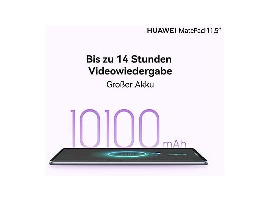 HUAWEI MatePad 11.5", 2025, abnehmbare Tastatur, PaperMatte Display, 8 GB, Tablet, 256 GB, 11,5 Zoll, Gray HUAWEI