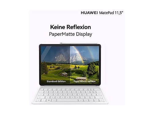 HUAWEI MatePad 11.5", 2025, abnehmbare Tastatur, PaperMatte Display, 8 GB, Tablet, 256 GB, 11,5 Zoll, Gray HUAWEI