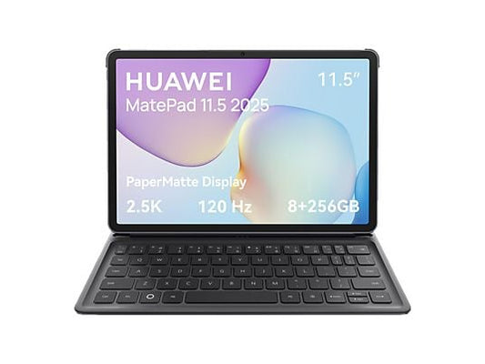 HUAWEI MatePad 11.5", 2025, abnehmbare Tastatur, PaperMatte Display, 8 GB, Tablet, 256 GB, 11,5 Zoll, Gray HUAWEI