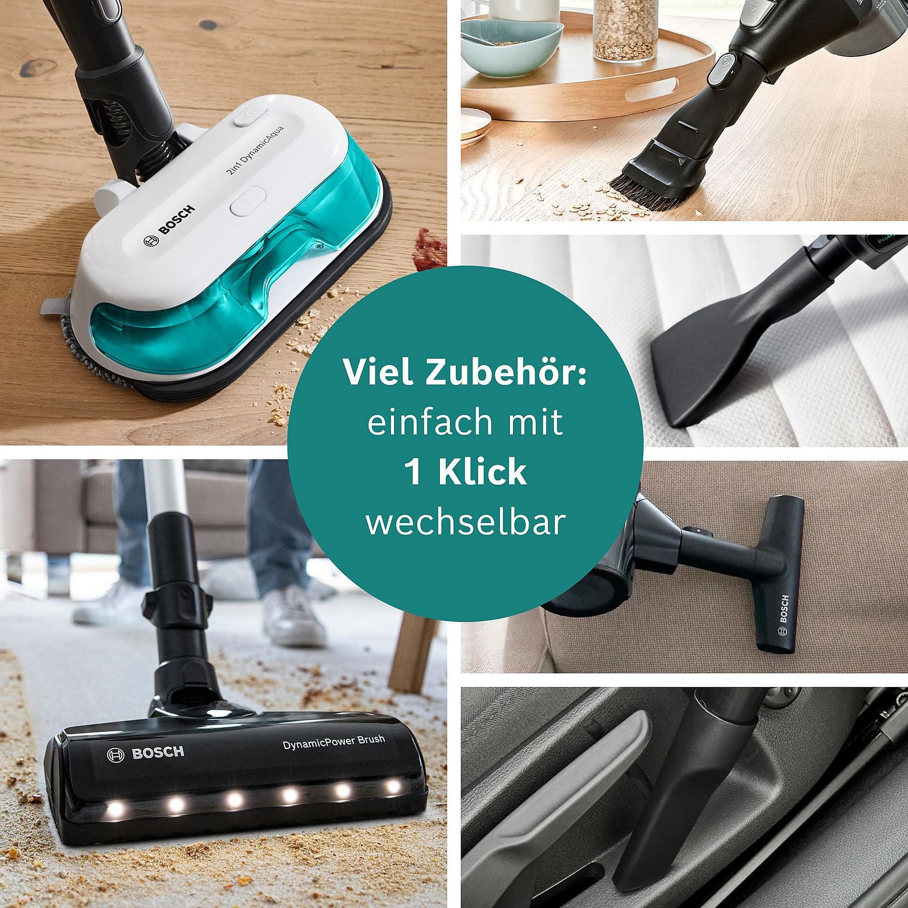 BOSCH BKS71HYG1 Unlimited 7 ProHygienic Aqua Stielsauger, Akkubetrieb BOSCH