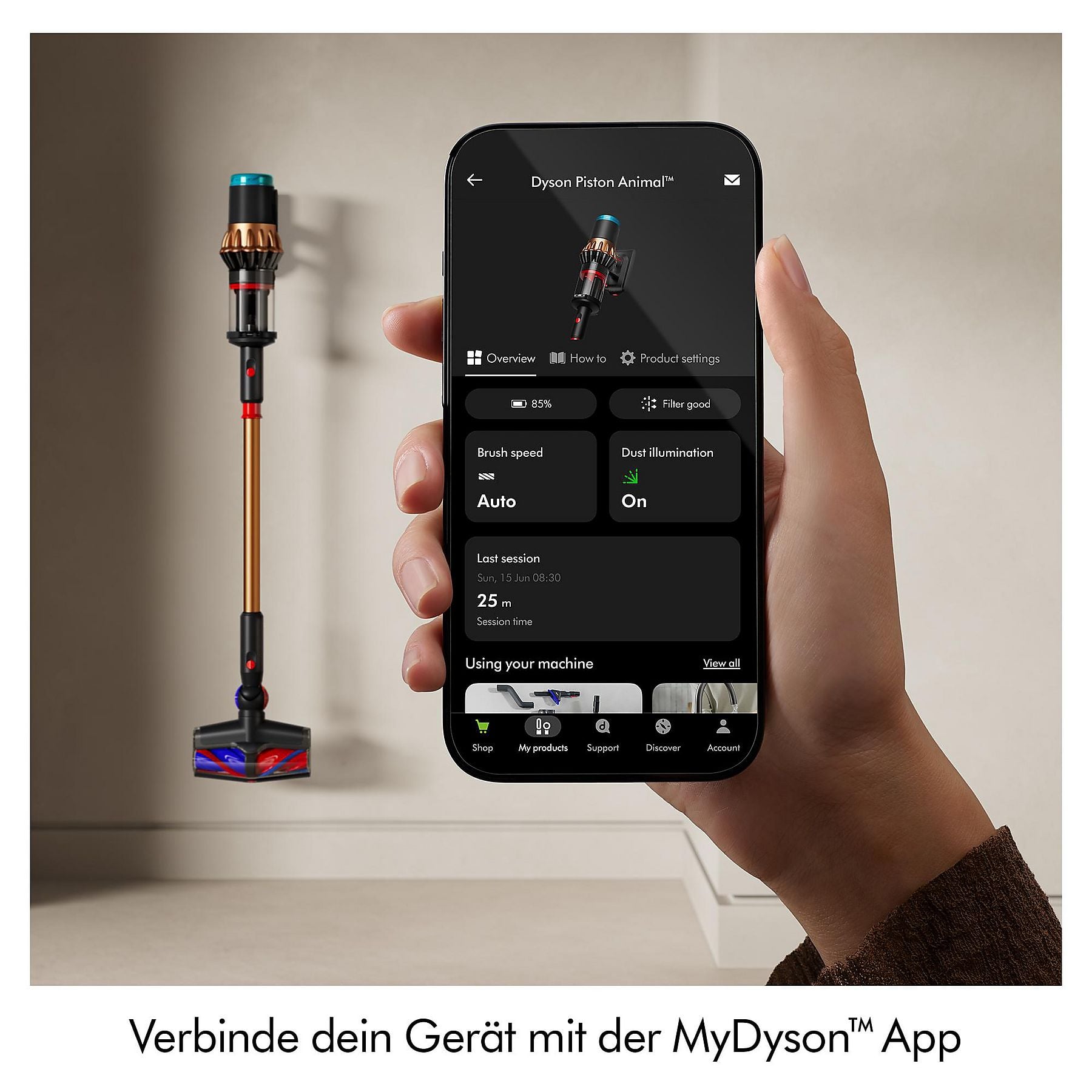DYSON V16 Piston Animal Submarine Akkusauger, Akkubetrieb, 900 Watt DYSON
