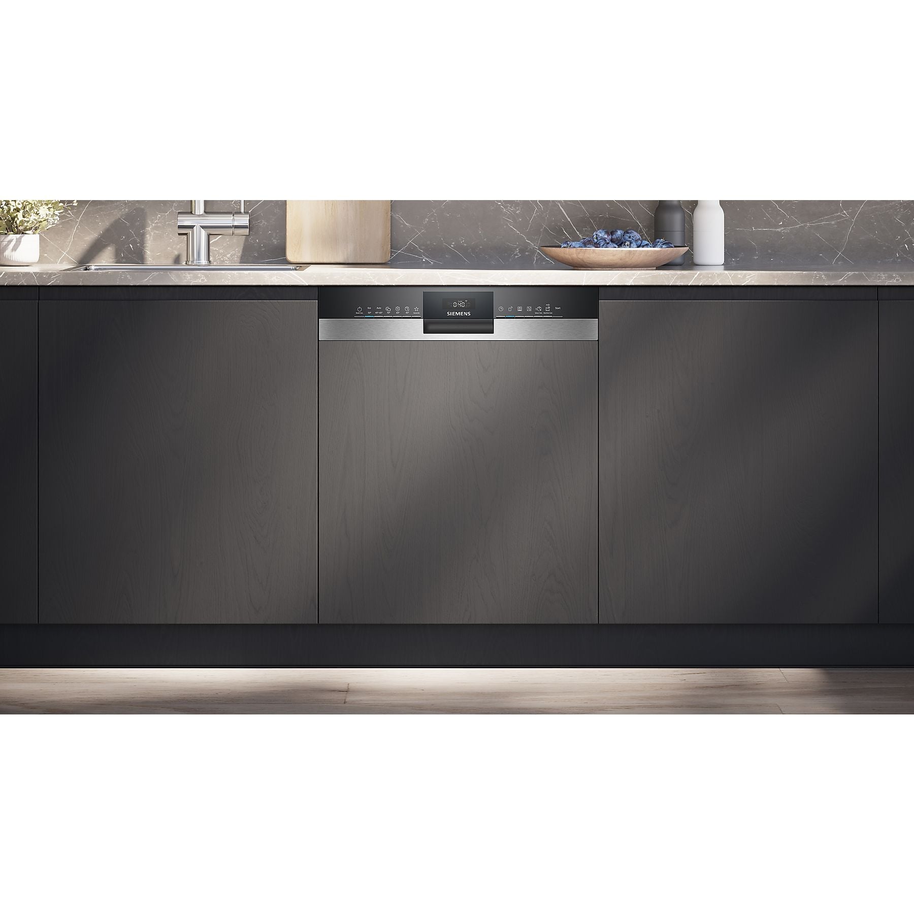 SIEMENS SN53HS03TE iQ300 Geschirrspüler (teilintegrierbar, 598 mm breit, 46 dB (A), C) SIEMENS