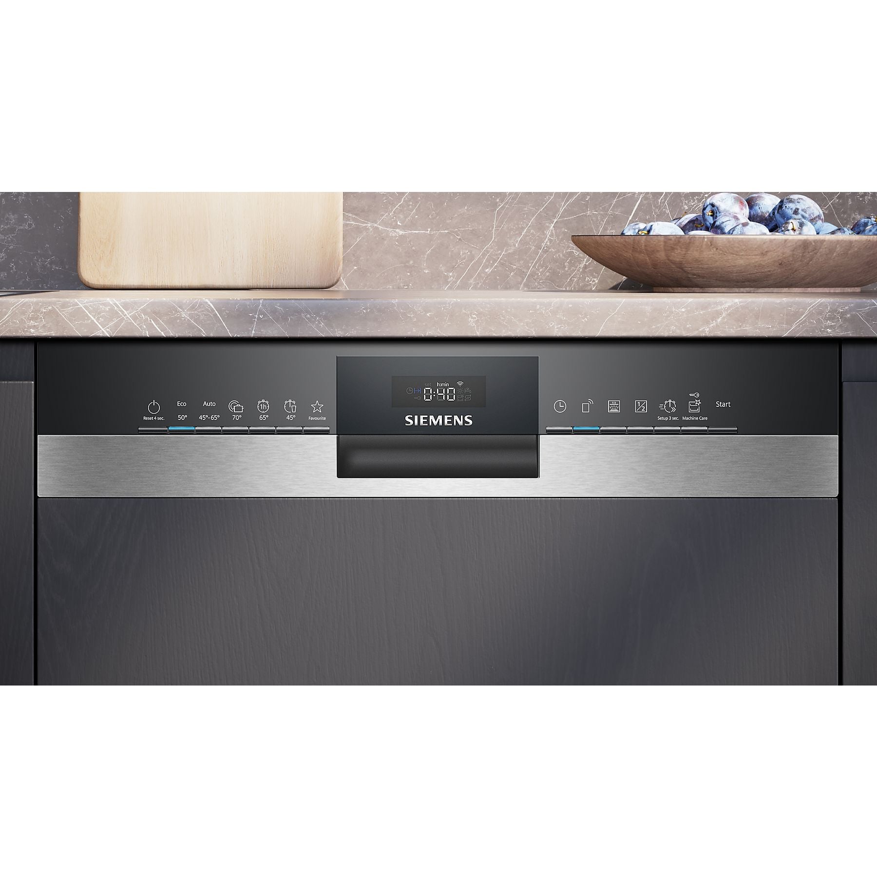 SIEMENS SN53HS03TE iQ300 Geschirrspüler (teilintegrierbar, 598 mm breit, 46 dB (A), C) SIEMENS