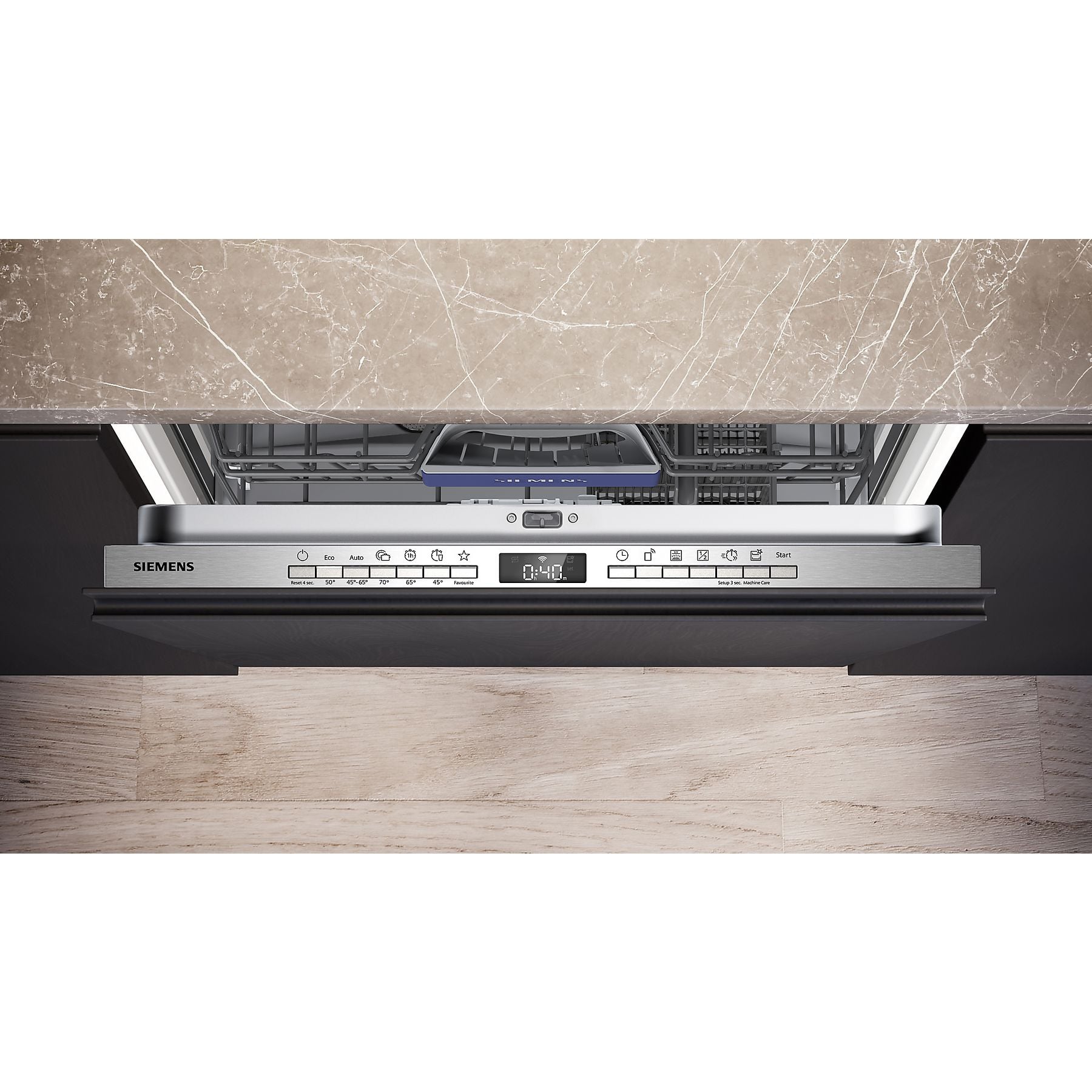 SIEMENS SX63HX03TE iQ300 Geschirrspüler (vollintegrierbar, 598 mm breit, 46 dB (A), C) SIEMENS